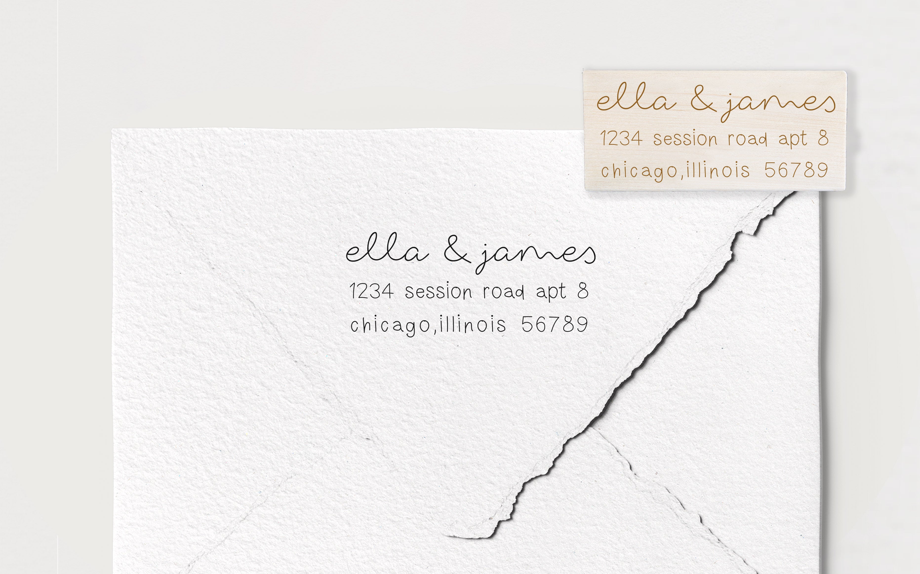 Ella James Address Stamp