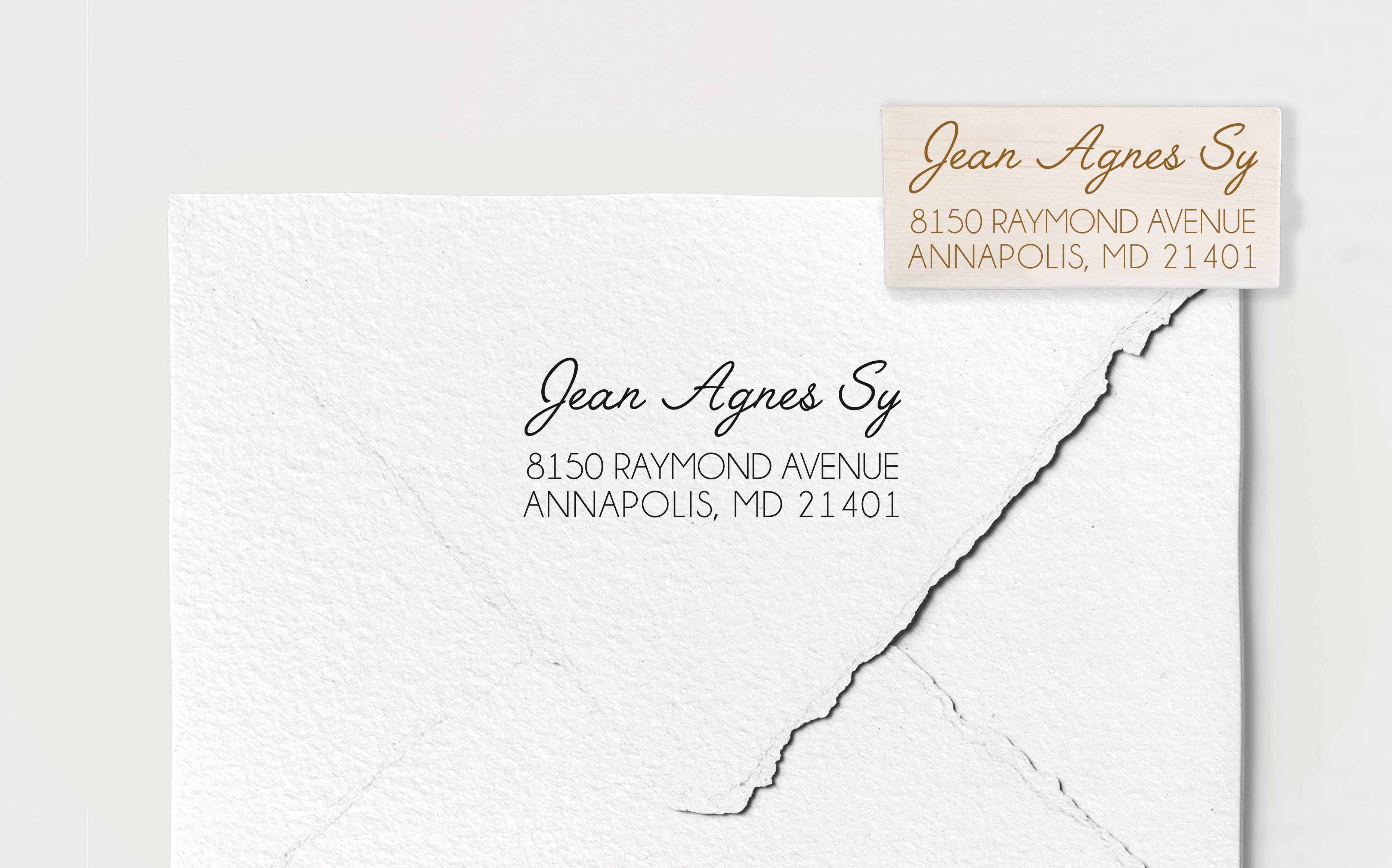 Jean Agnes Address Stamp