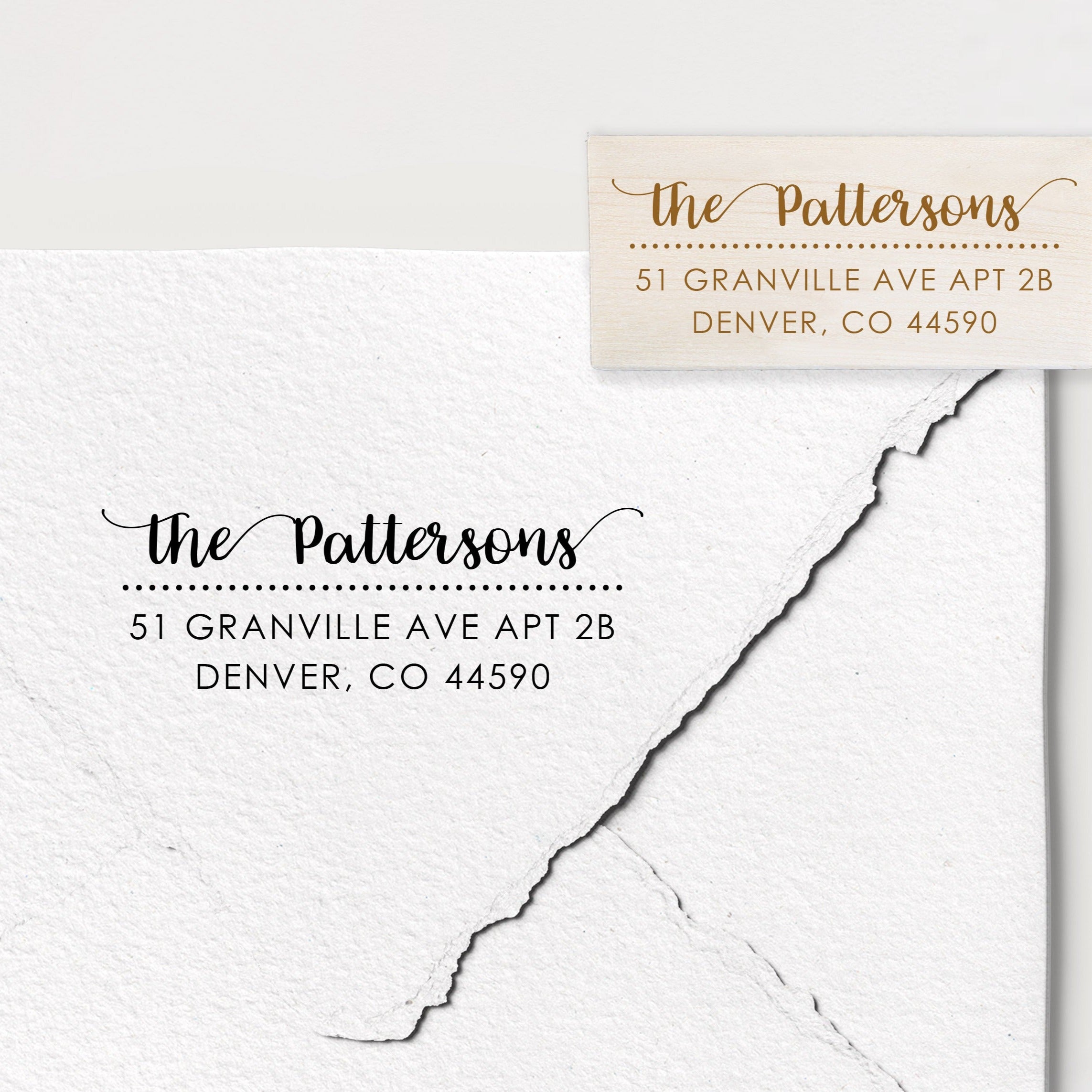 Pattersons Address Stamp