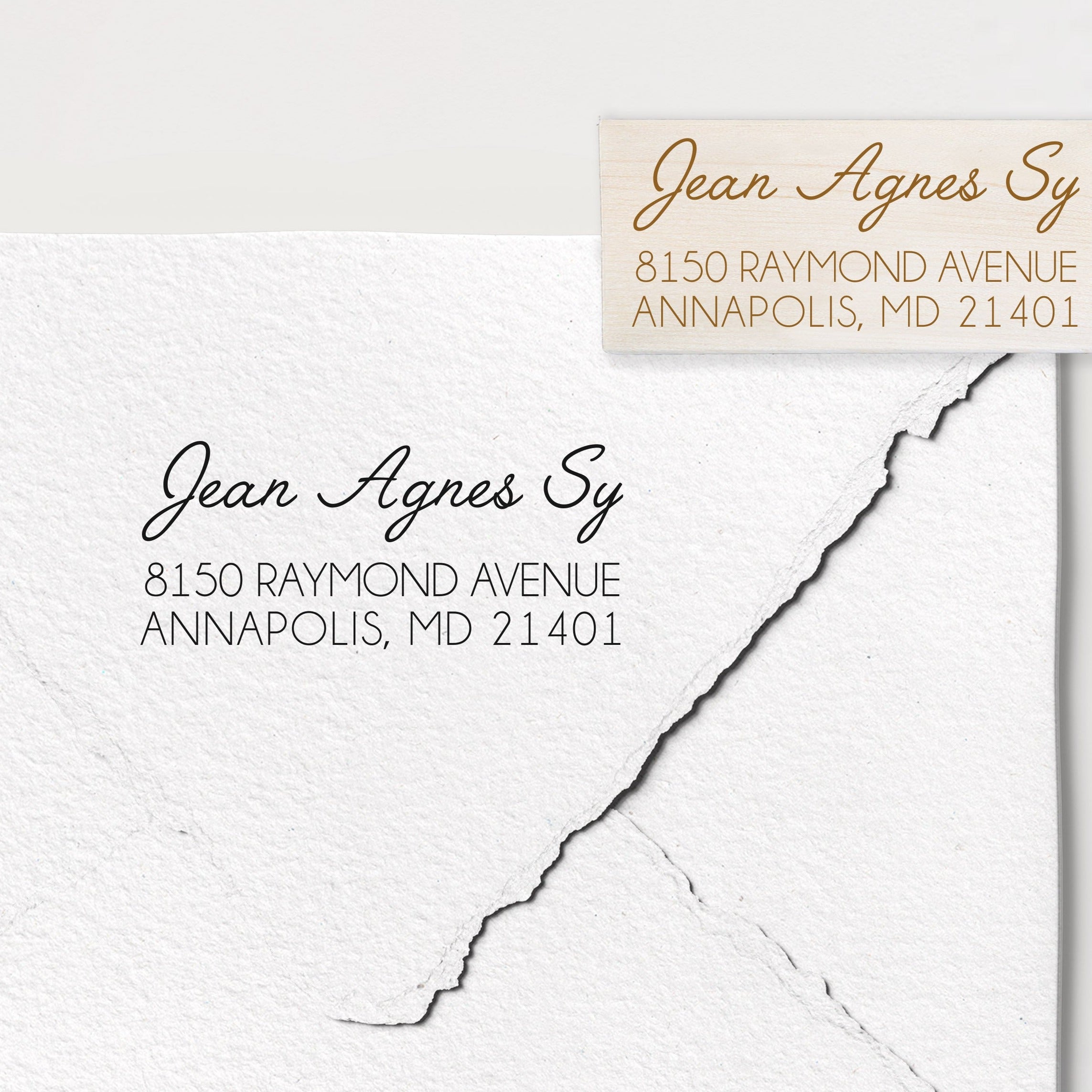 Jean Agnes Address Stamp