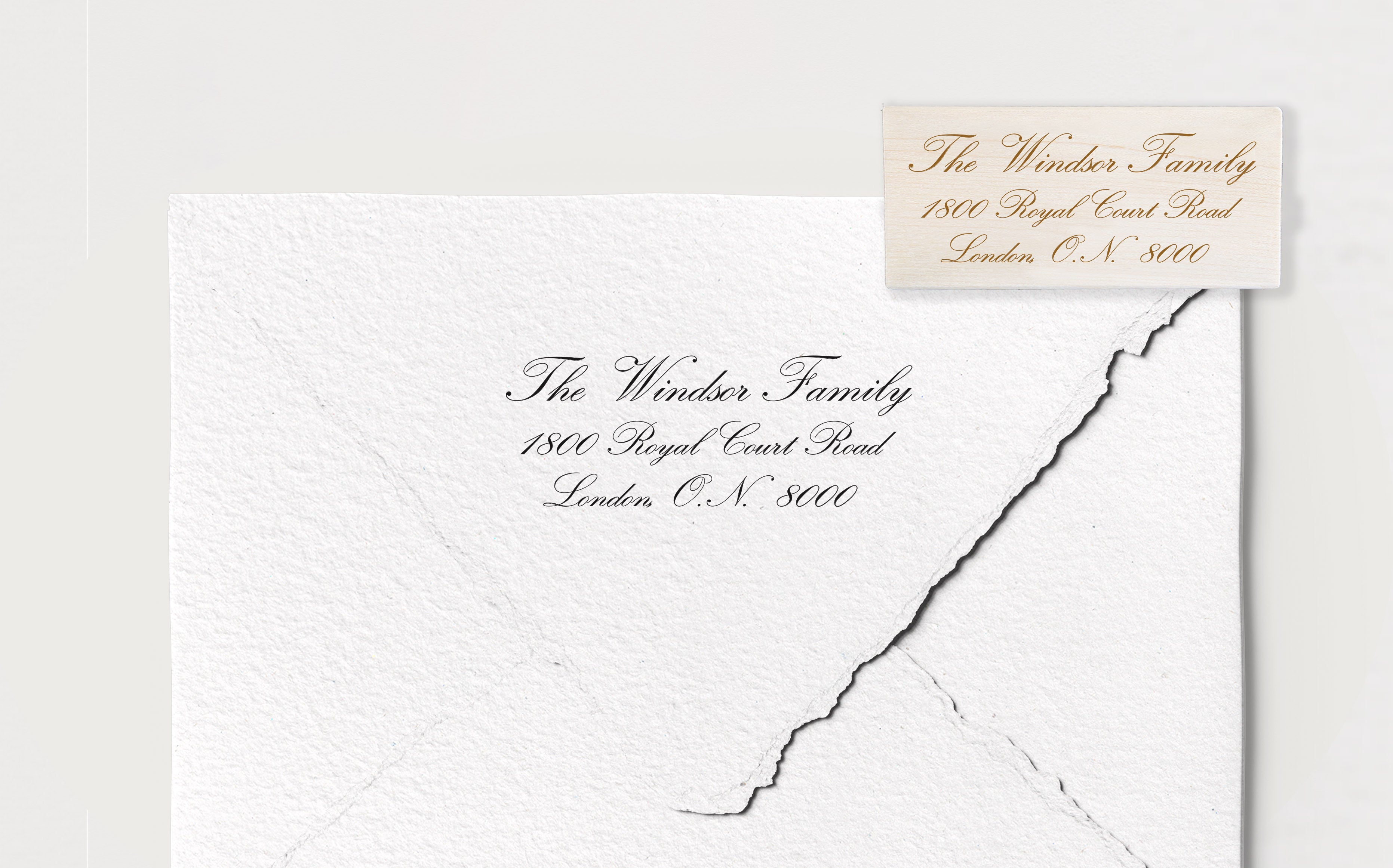 Stamp - Windsor Calligraphy Address