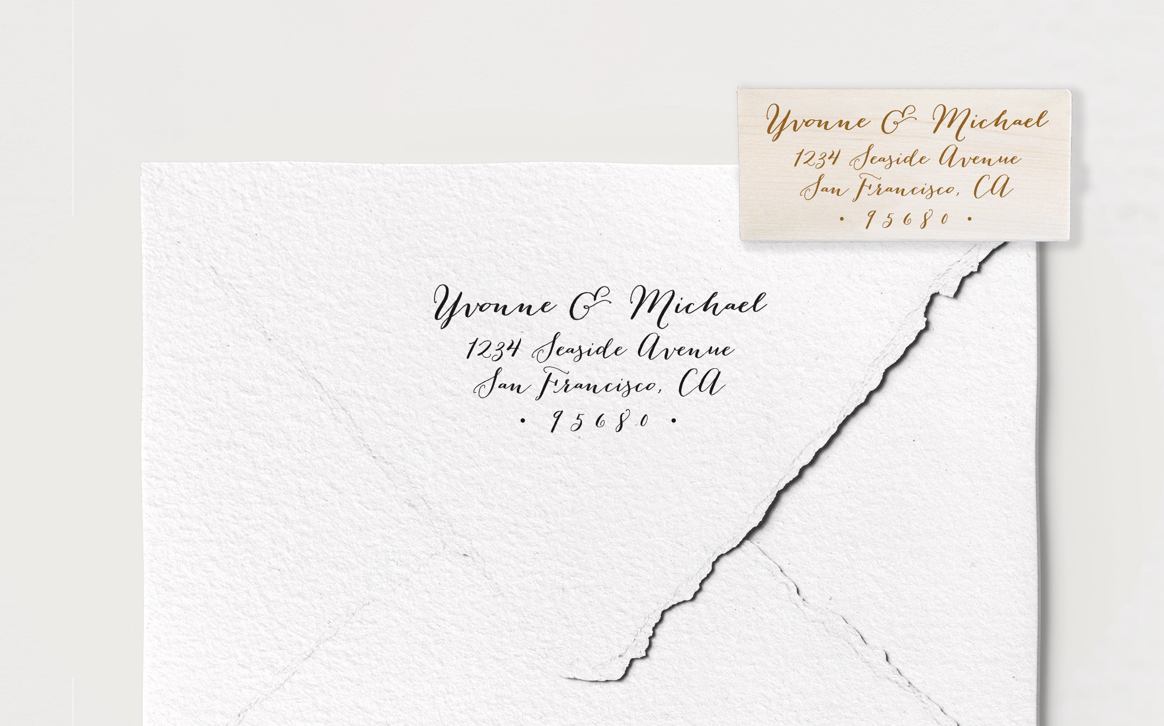 Calligraphy Address Address Stamp