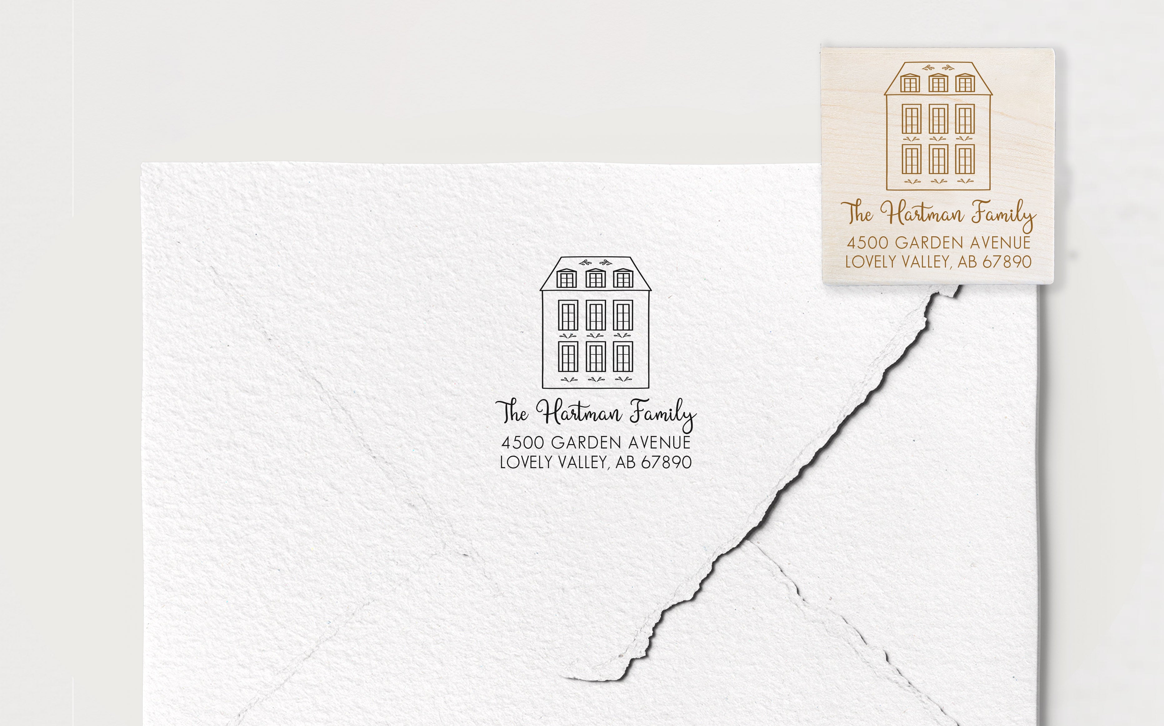 Hartman House Address Stamp