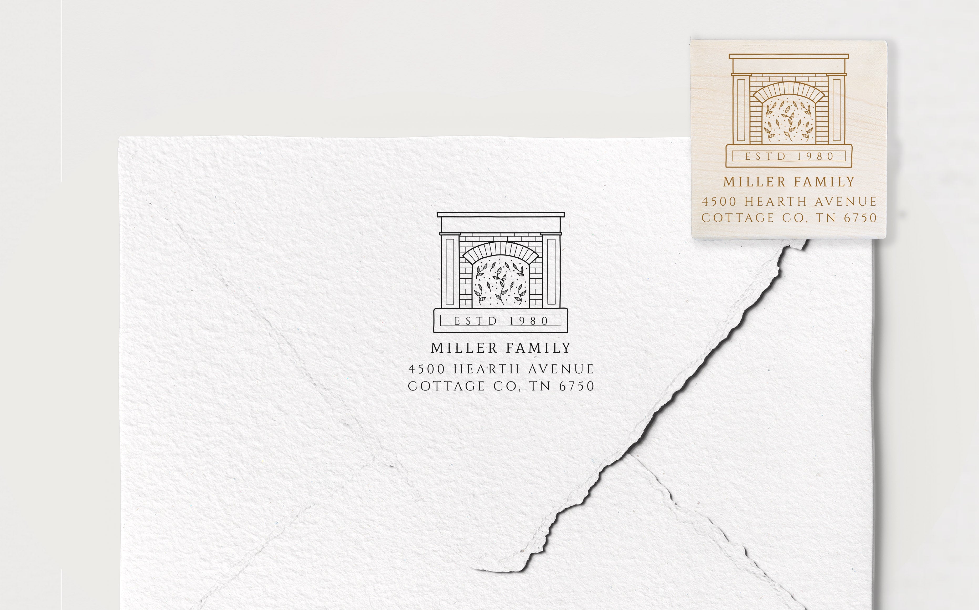 Hearth Address Stamp