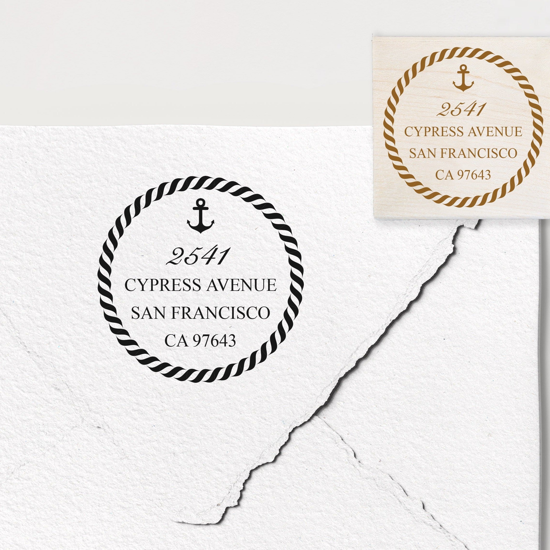 Nautical Address Stamp