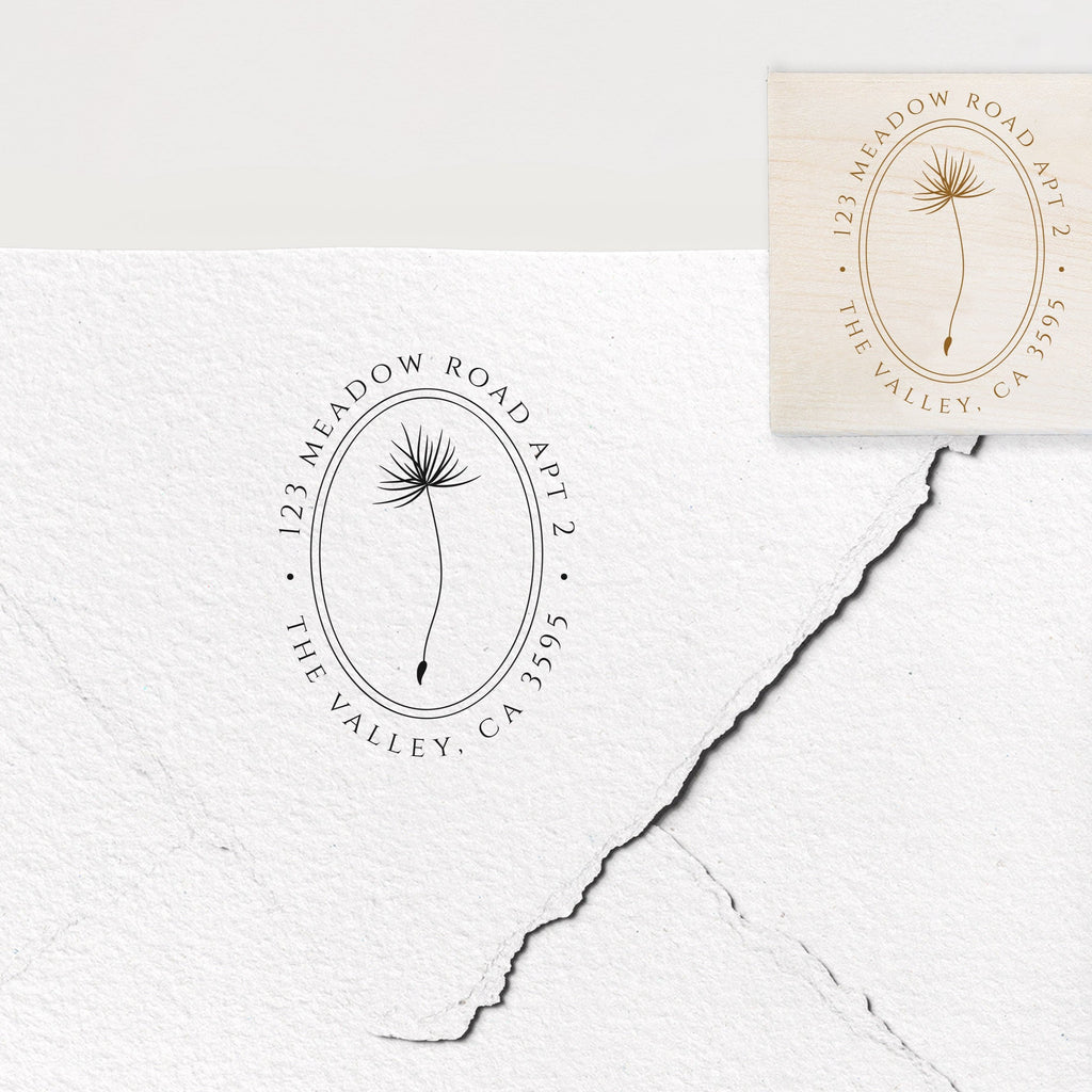 Dandelion Address Stamp