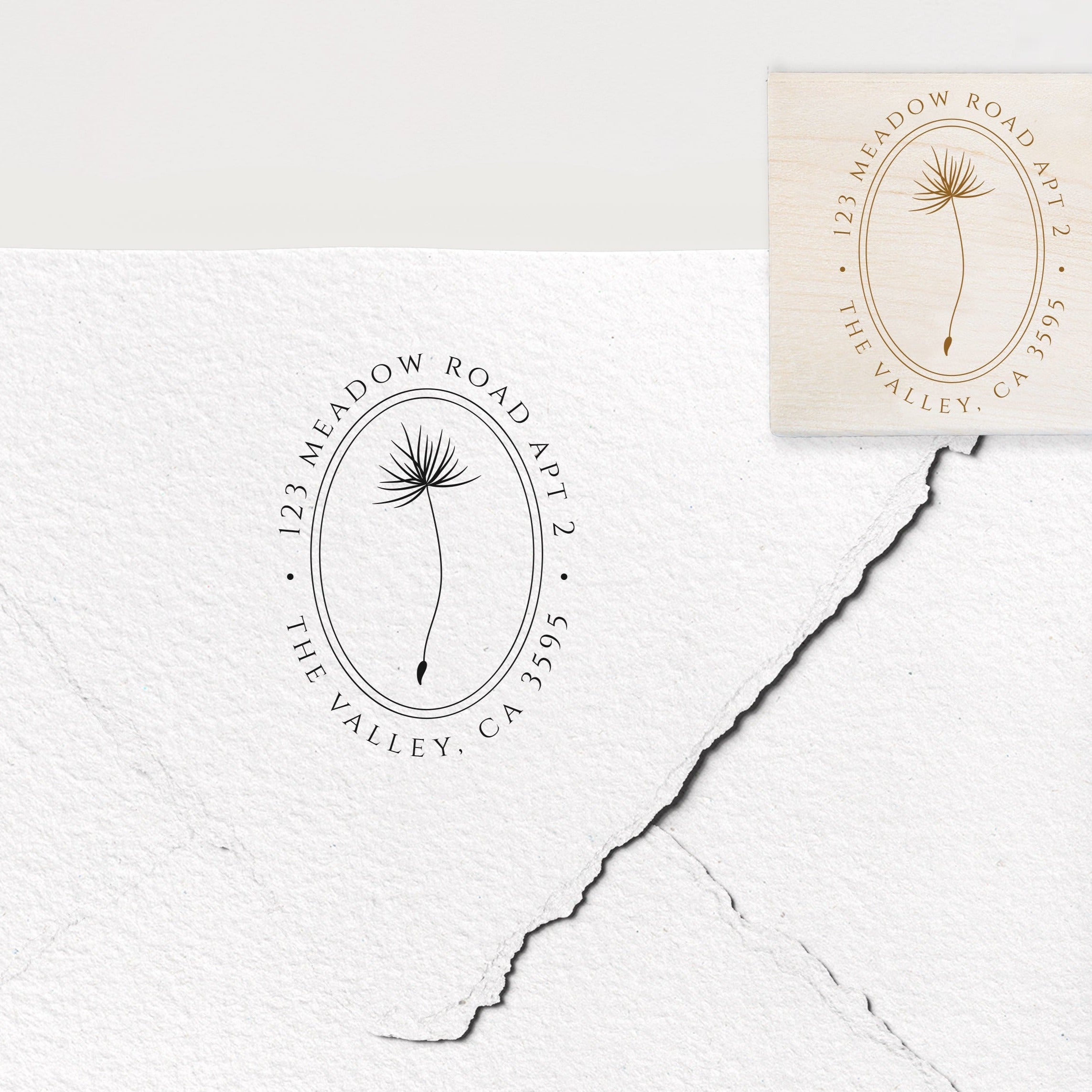 Dandelion Address Stamp