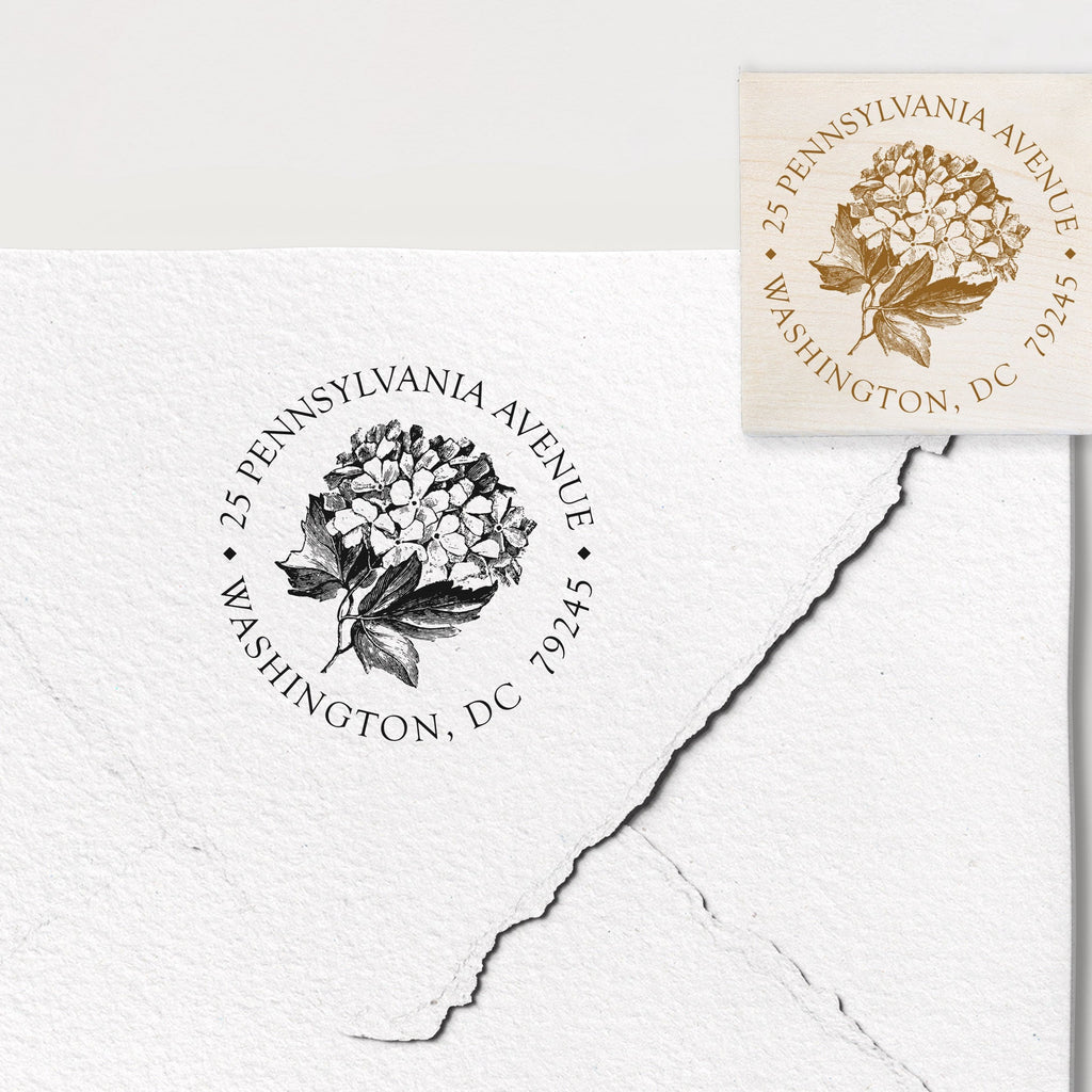 Bouquet Address Stamp
