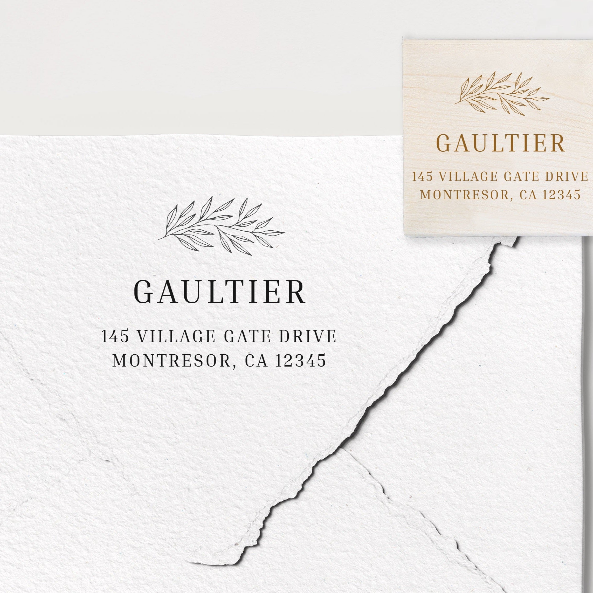 Gaultier Address Stamp