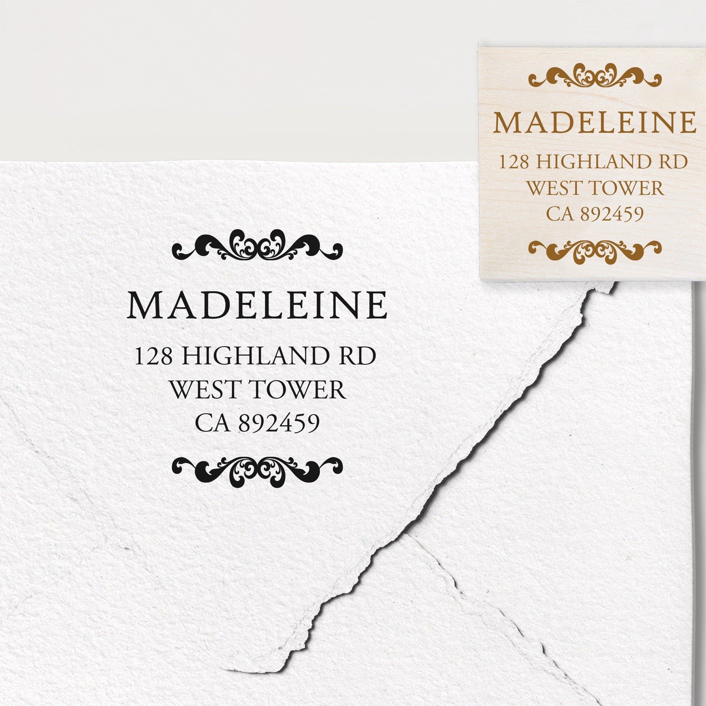 Madeleine Address Stamp