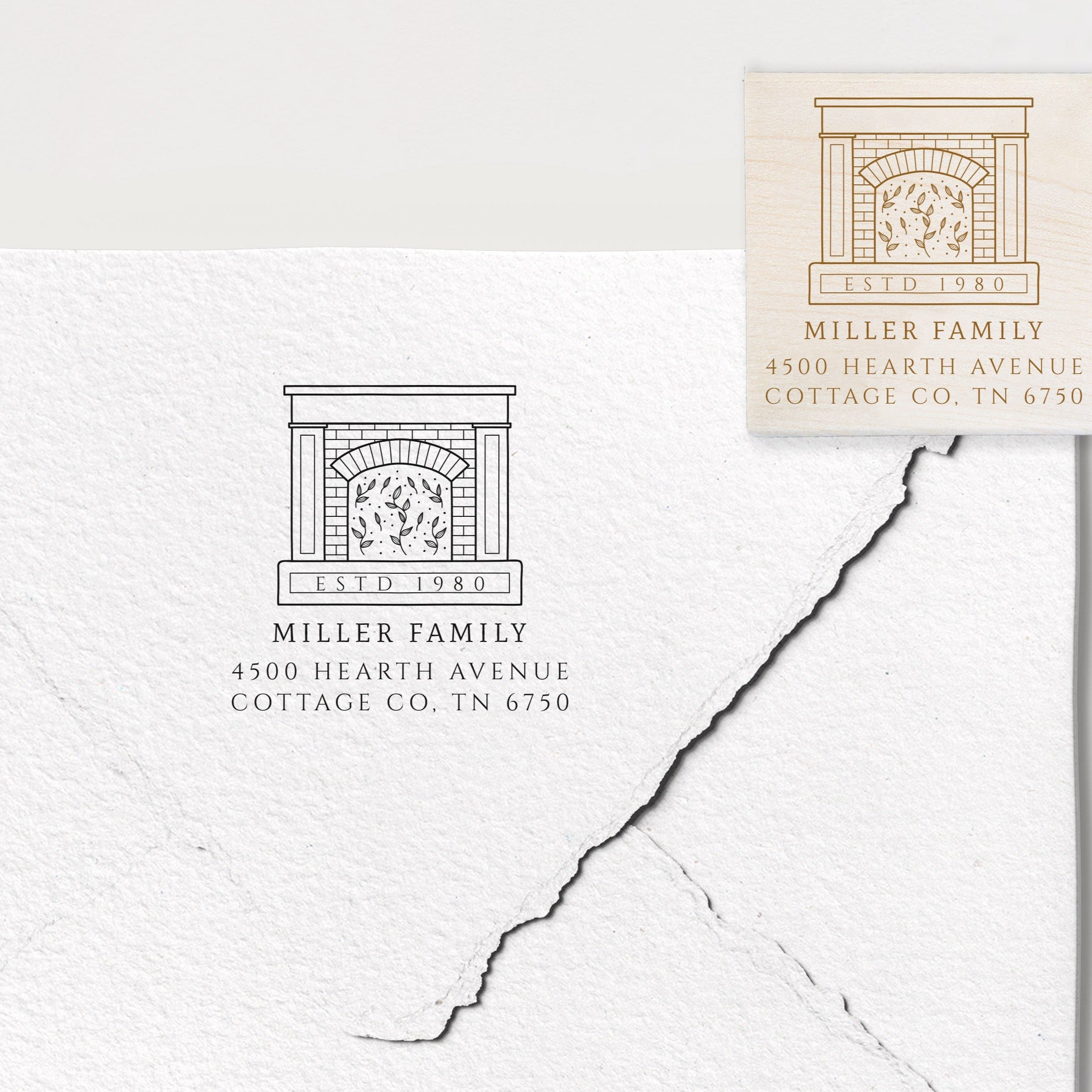 Hearth Address Stamp