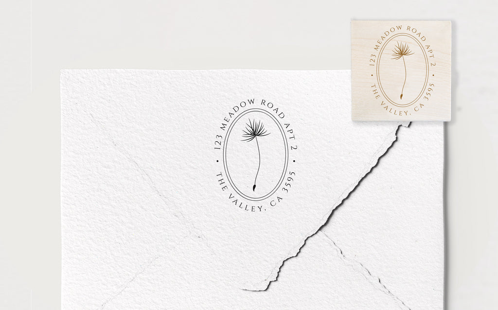 Dandelion Address Stamp