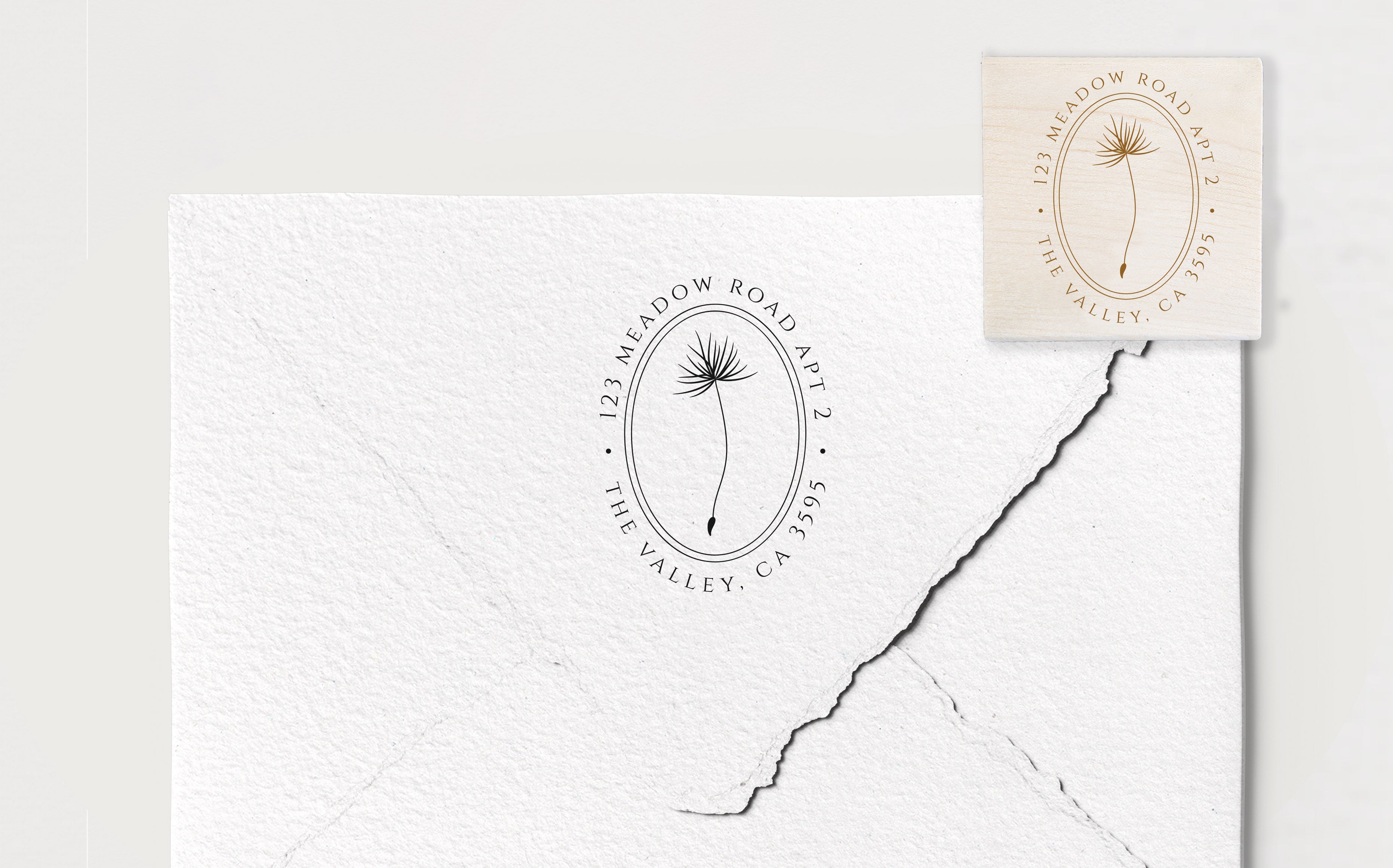 Dandelion Address Stamp