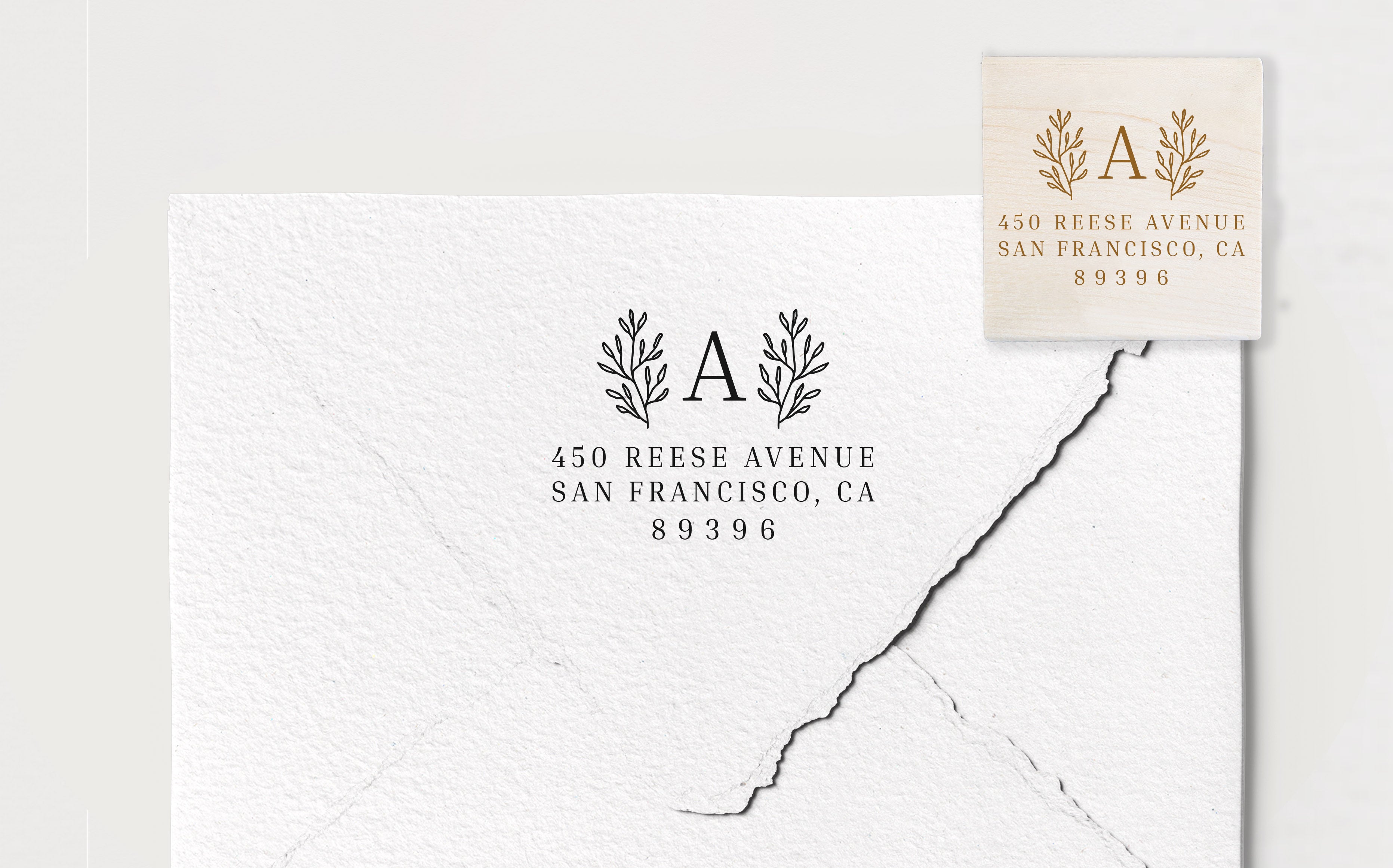 Between Branches Address Stamp