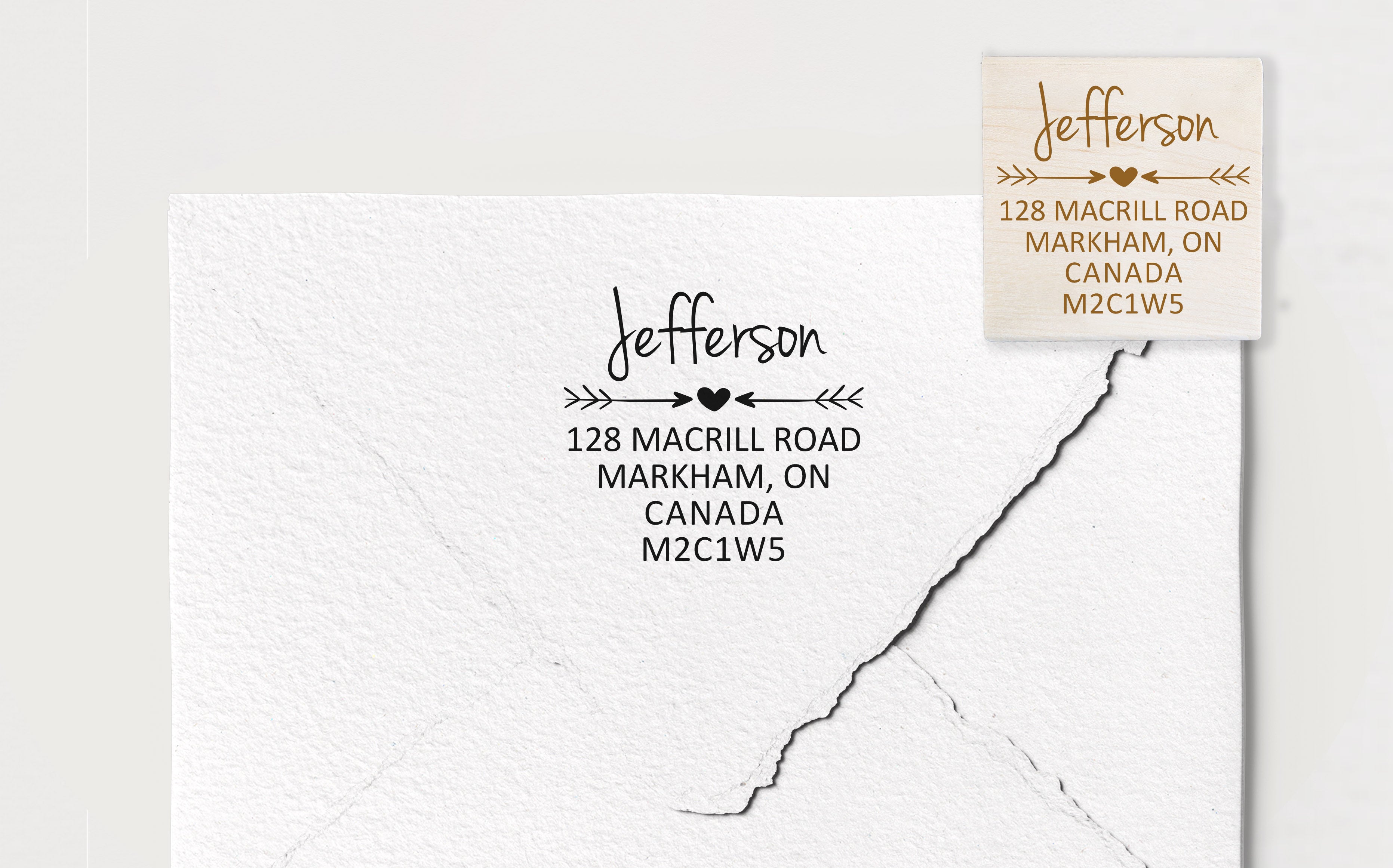 Jefferson Address Stamp