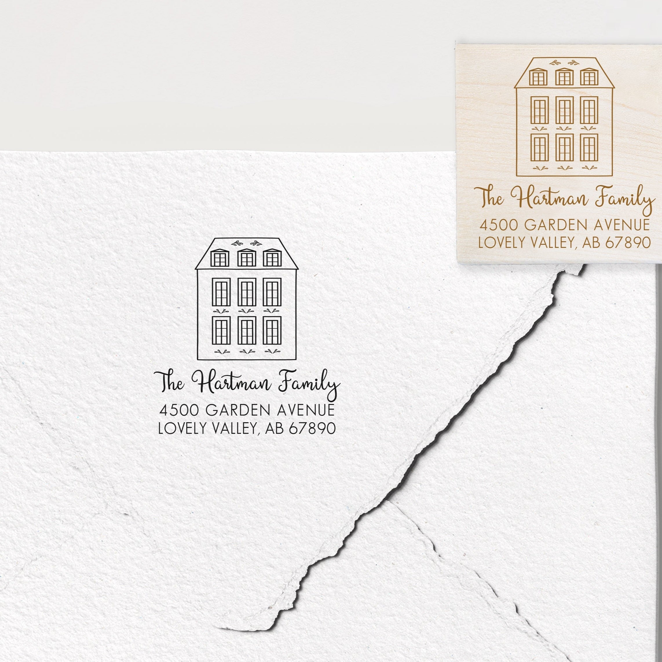 Hartman House Address Stamp