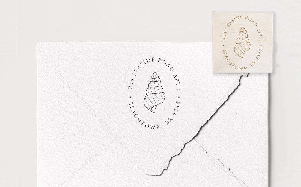 Seashell Address Stamp