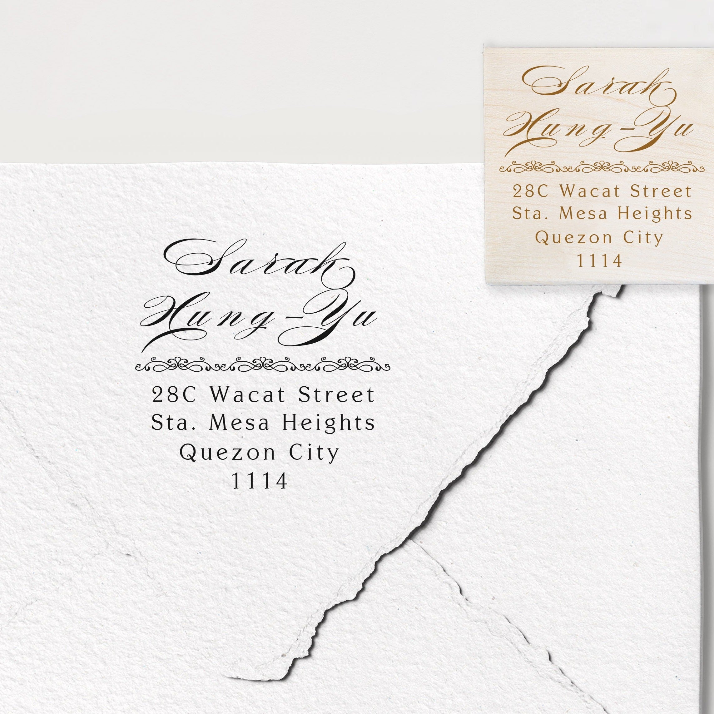 Sarah Address Stamp