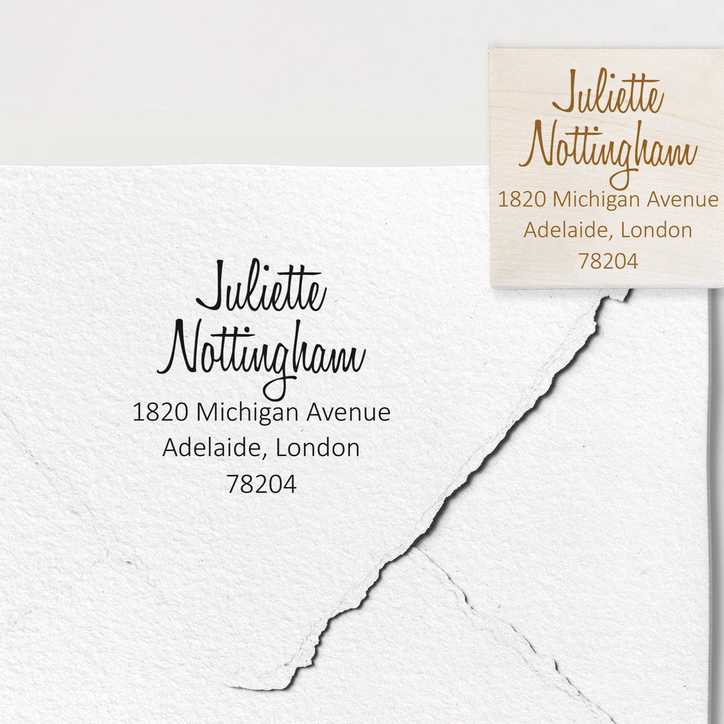Juliette Address Stamp