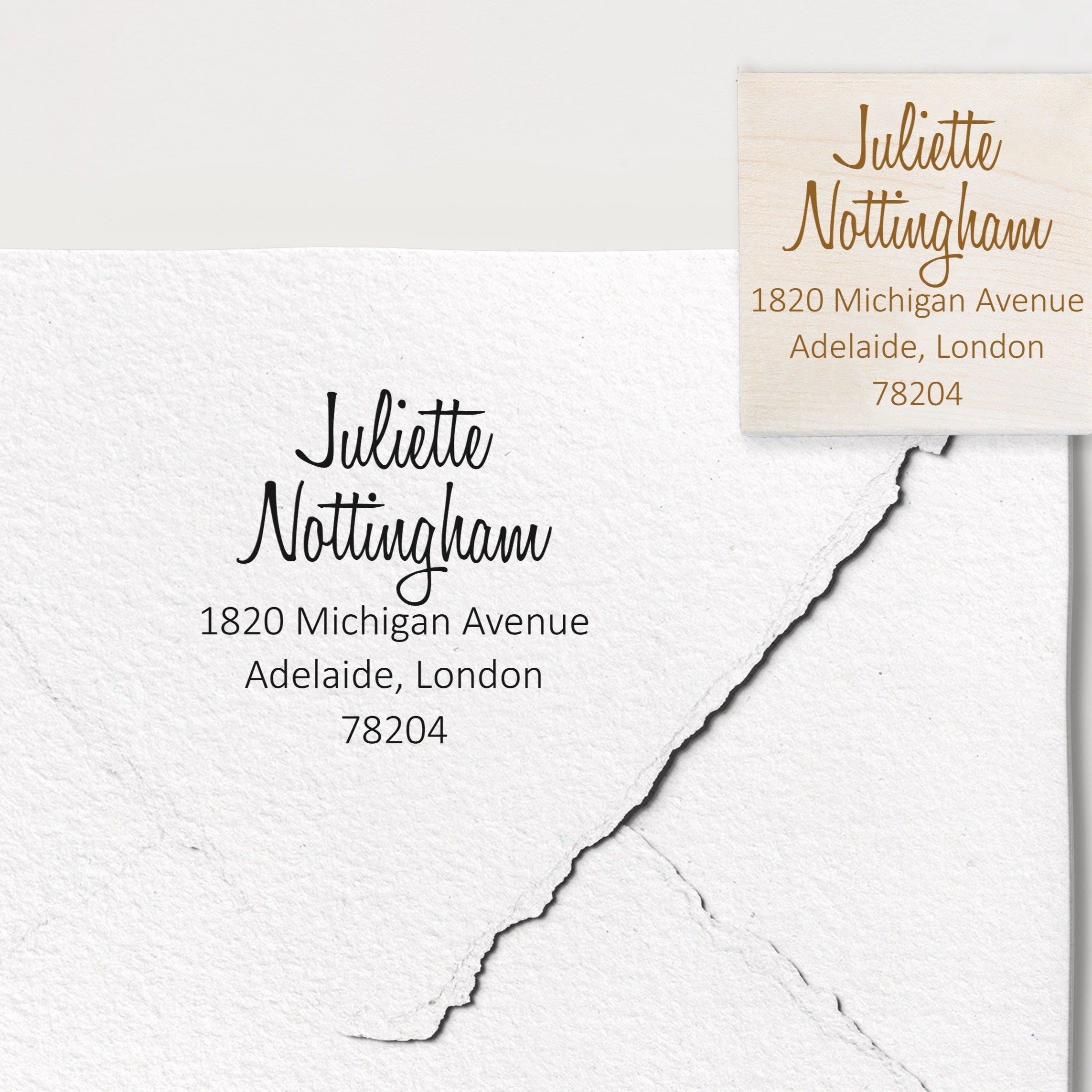 Juliette Address Stamp