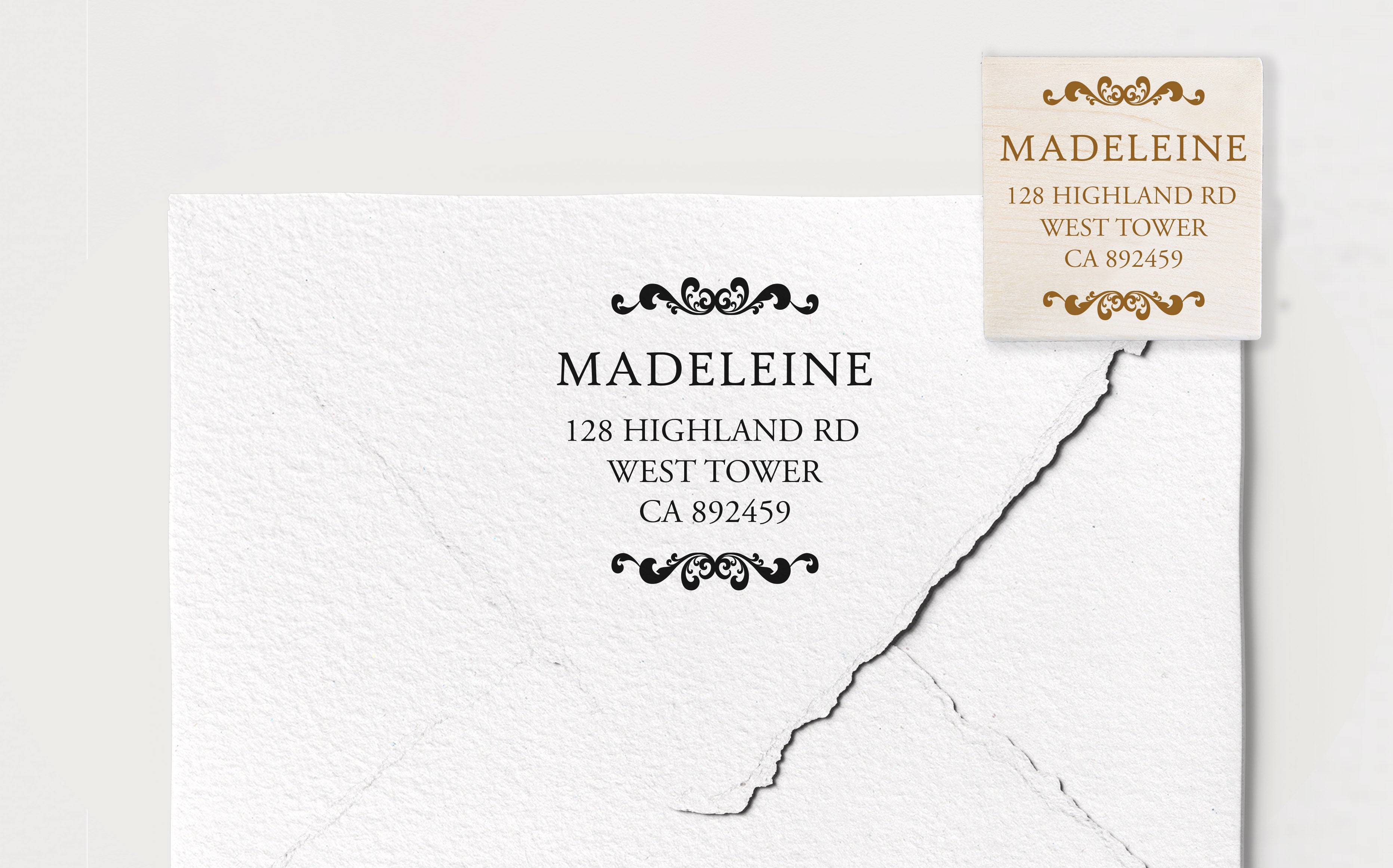 Madeleine Address Stamp