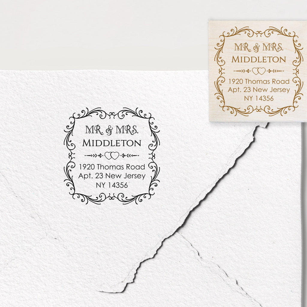 Mr. and Mrs. Address Stamp