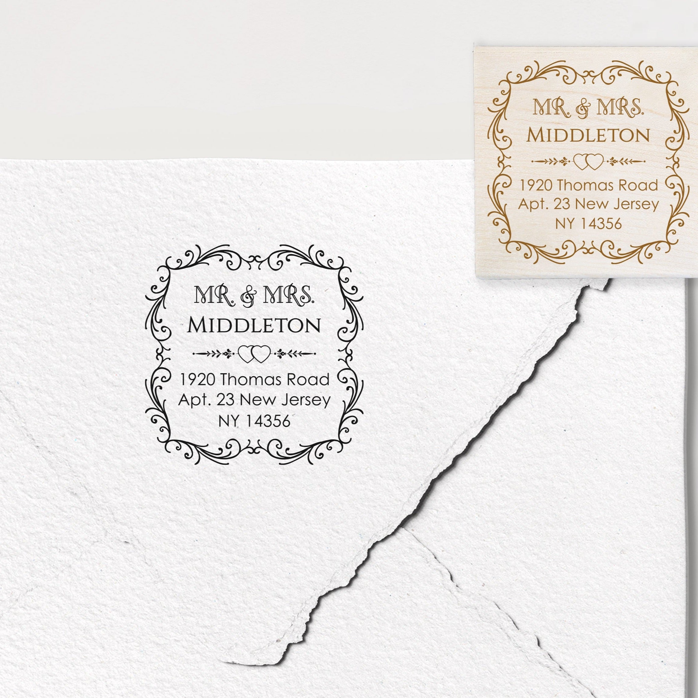 Mr. and Mrs. Address Stamp