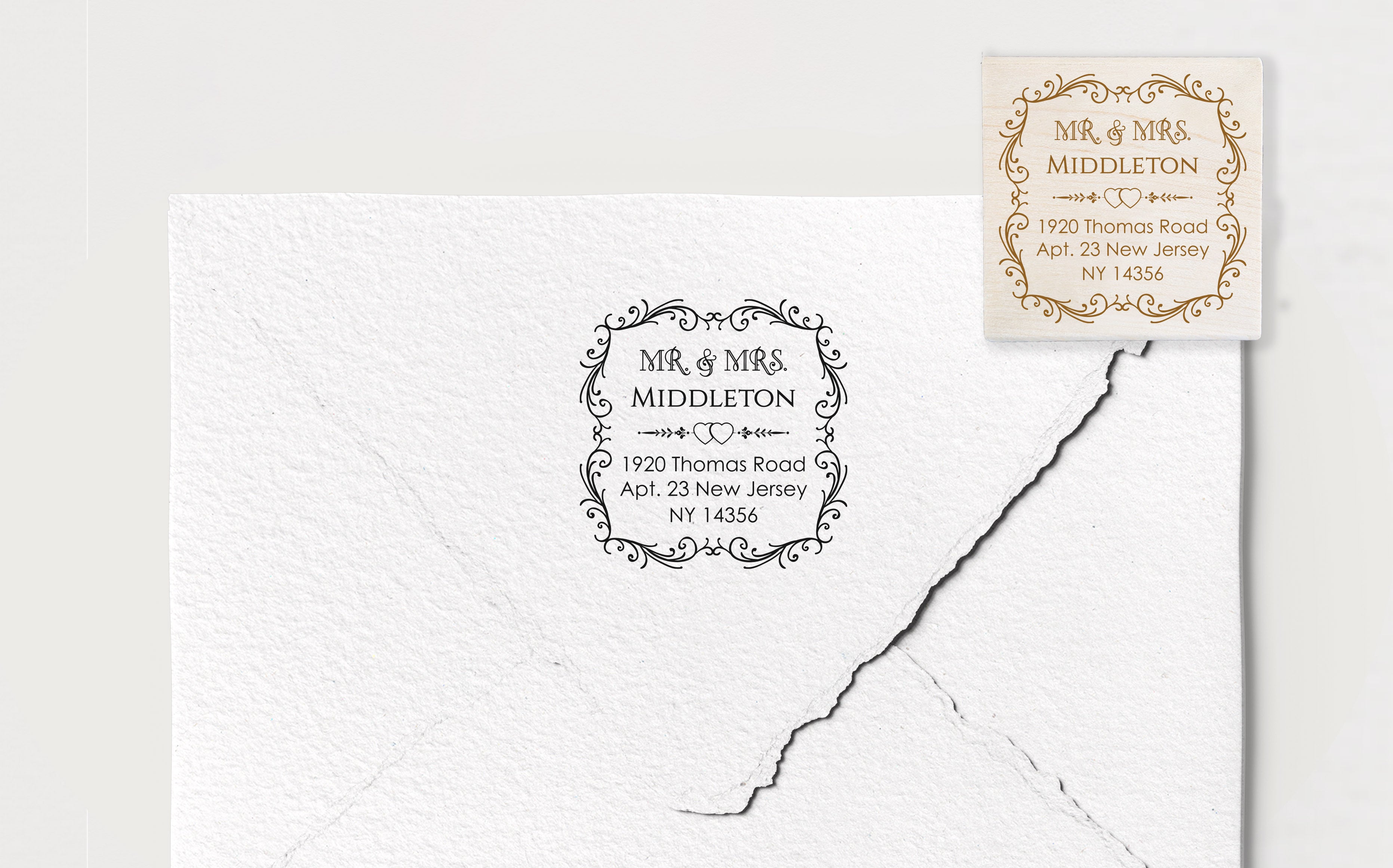 Mr. and Mrs. Address Stamp