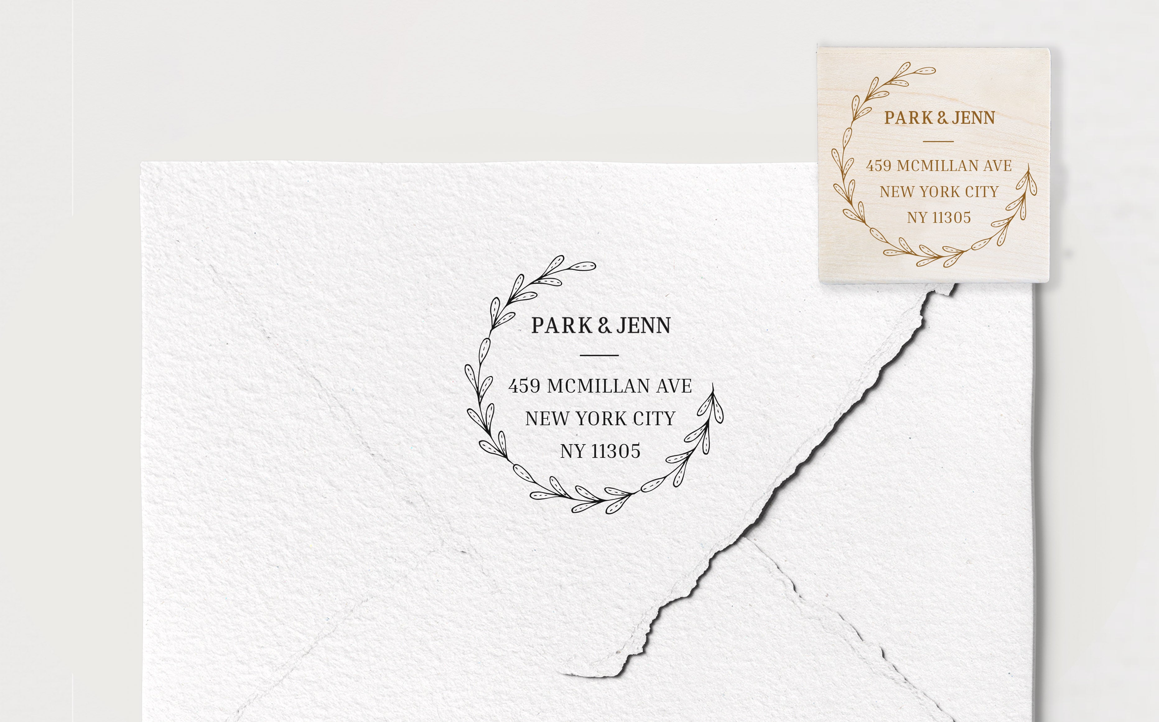 Park Wedding Stamp