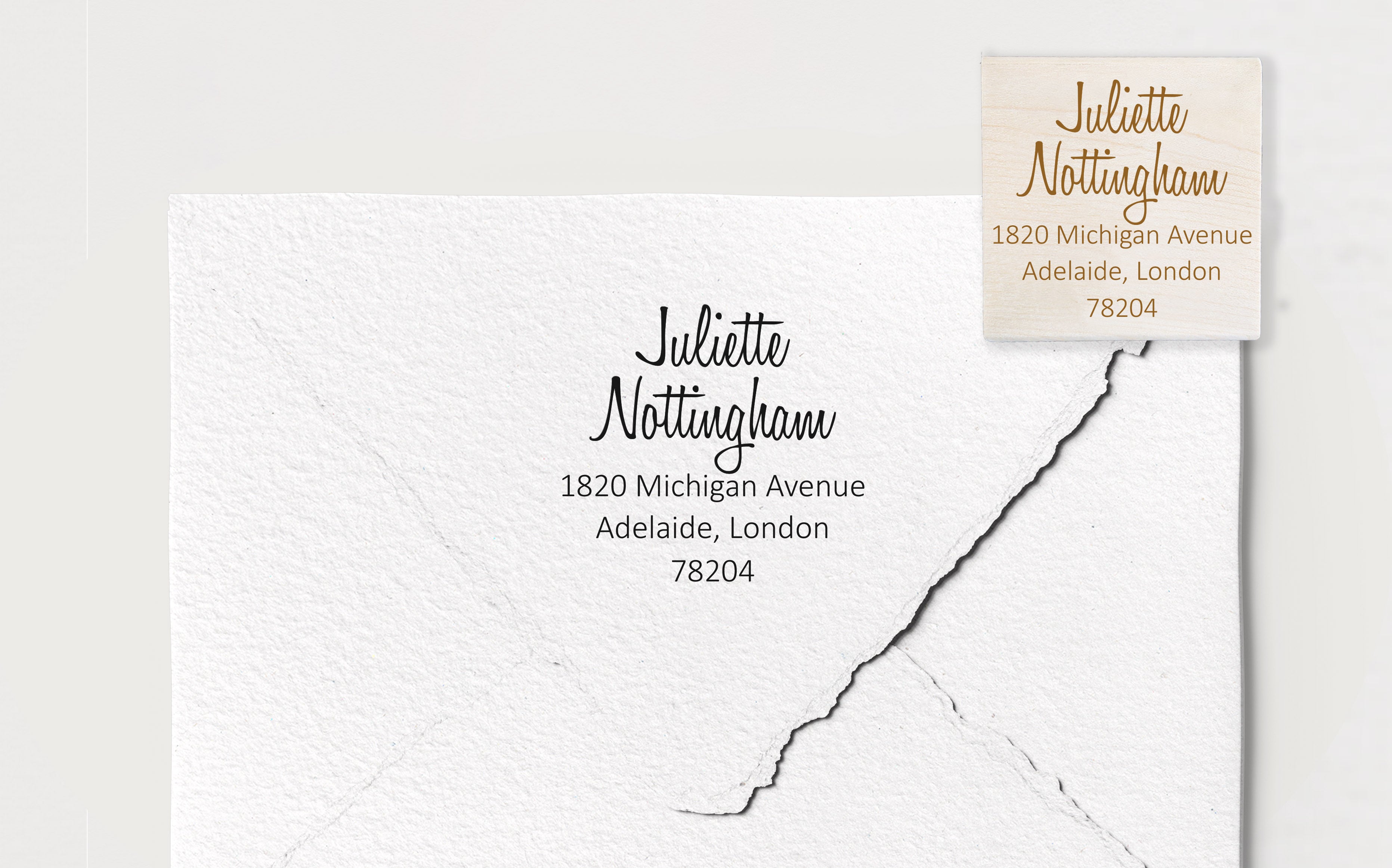Juliette Address Stamp