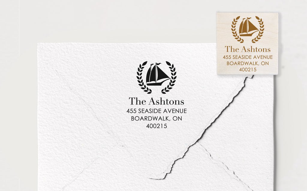 Sailboat Address Stamp