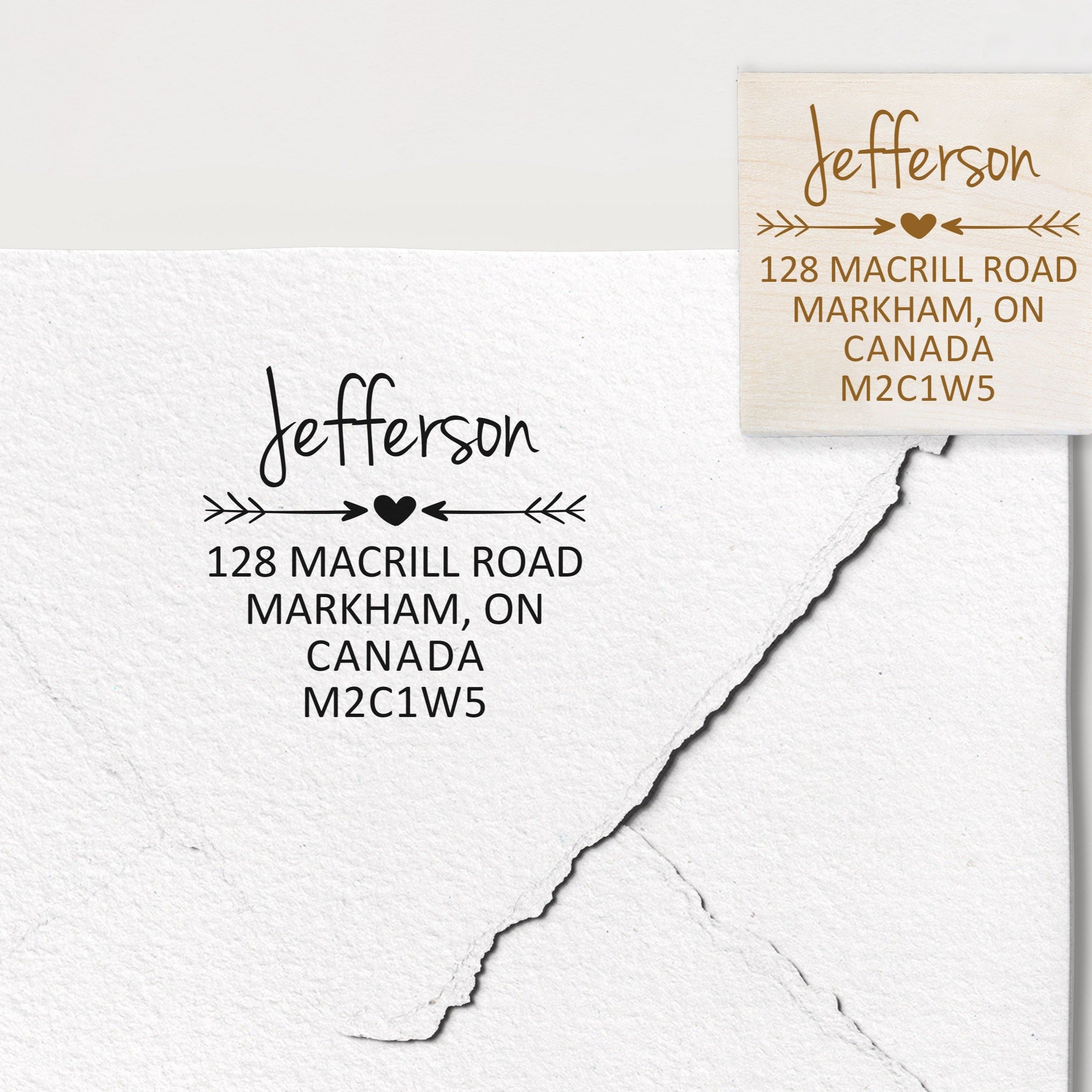 Jefferson Address Stamp