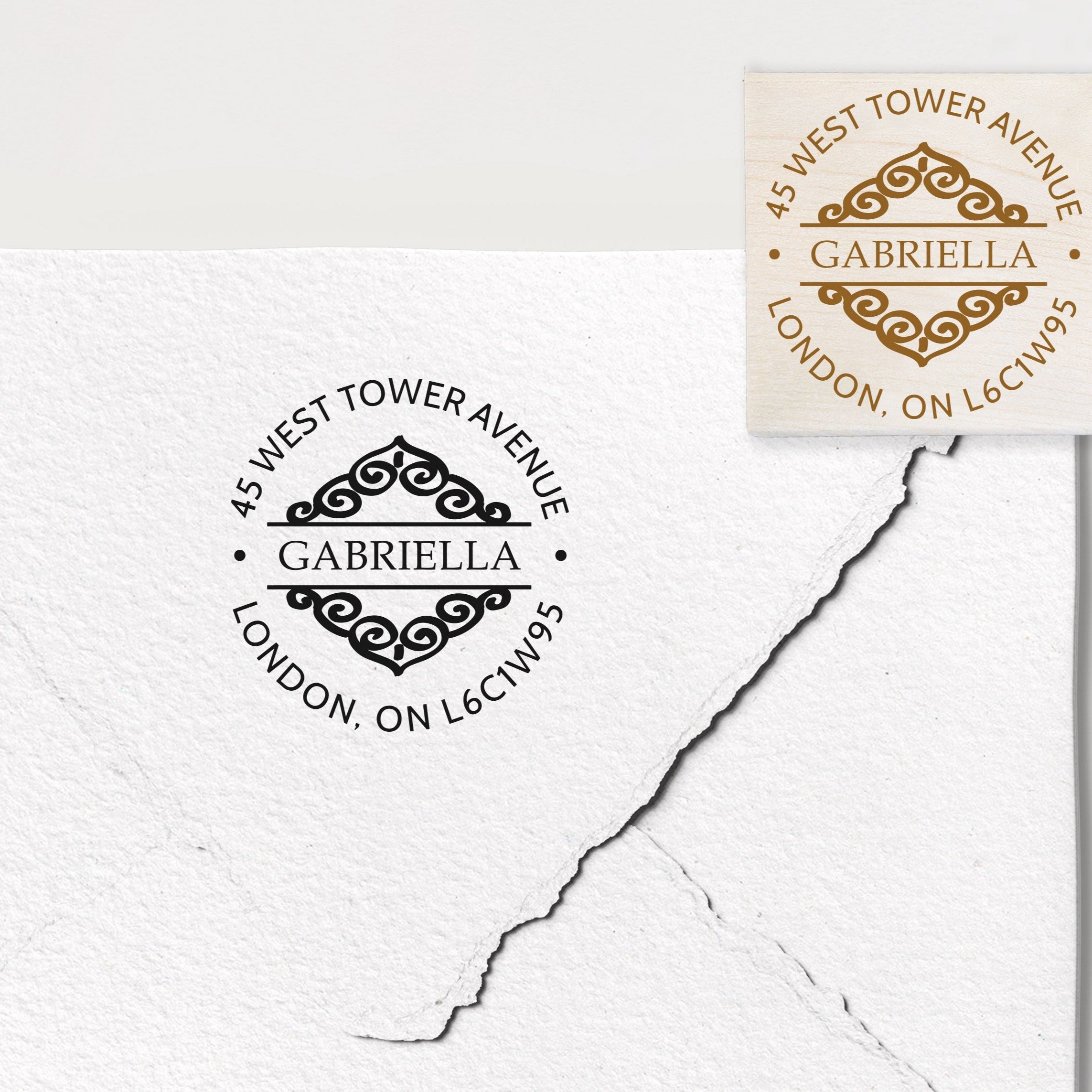 Gabriella Address Stamp