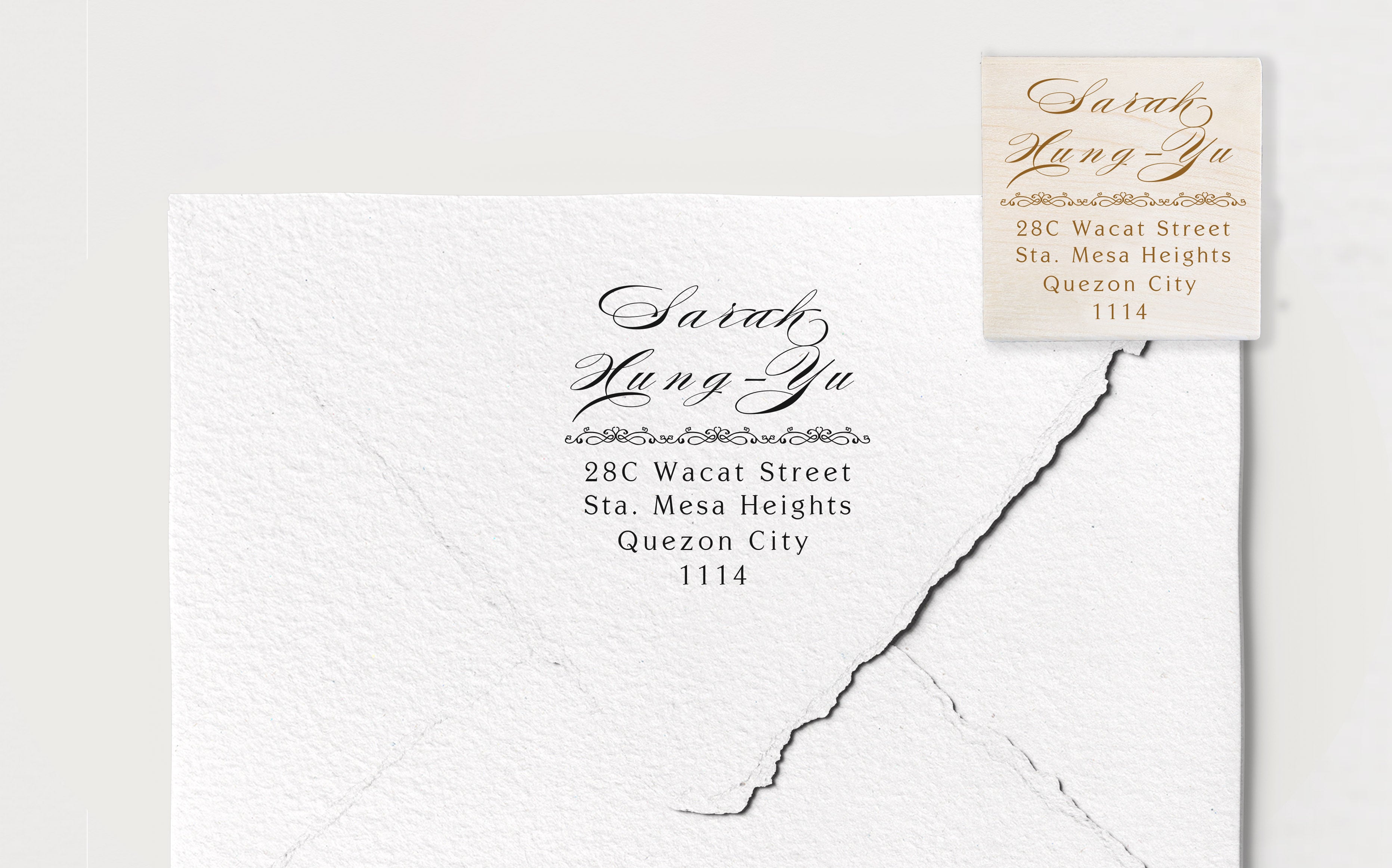Sarah Address Stamp