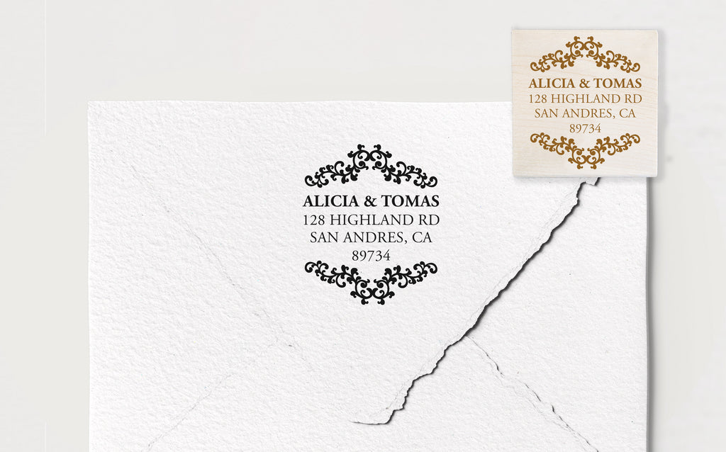 Elegant Borderrs Address Stamp
