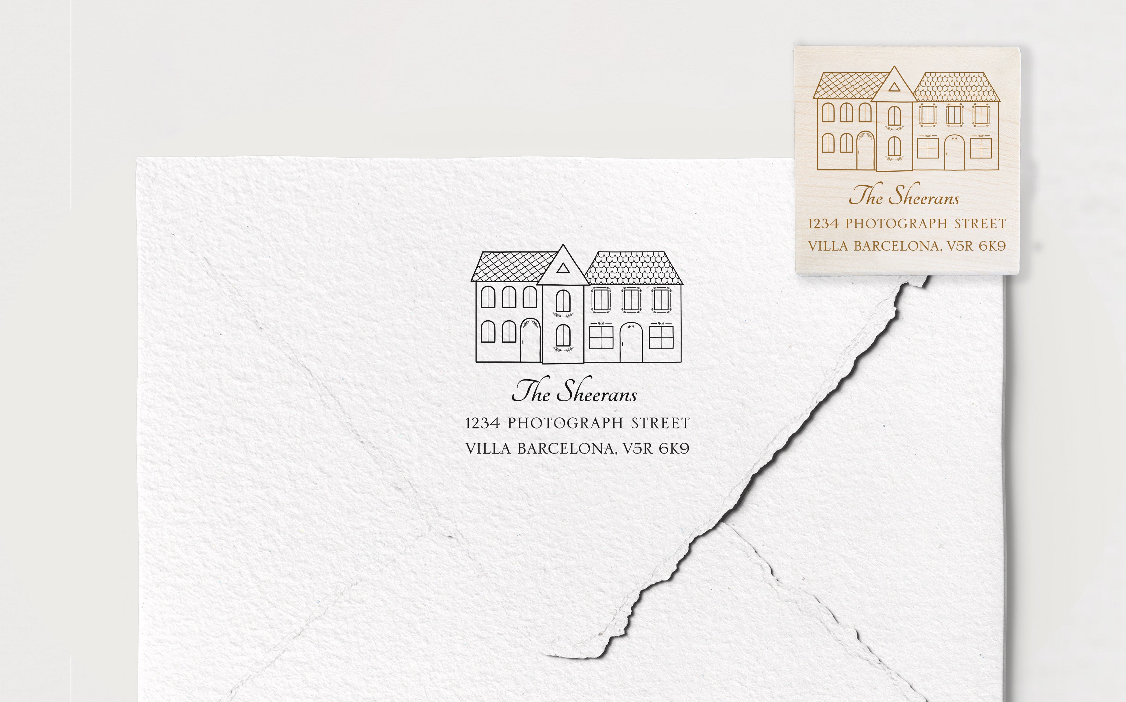Sheeran House Address Stamp