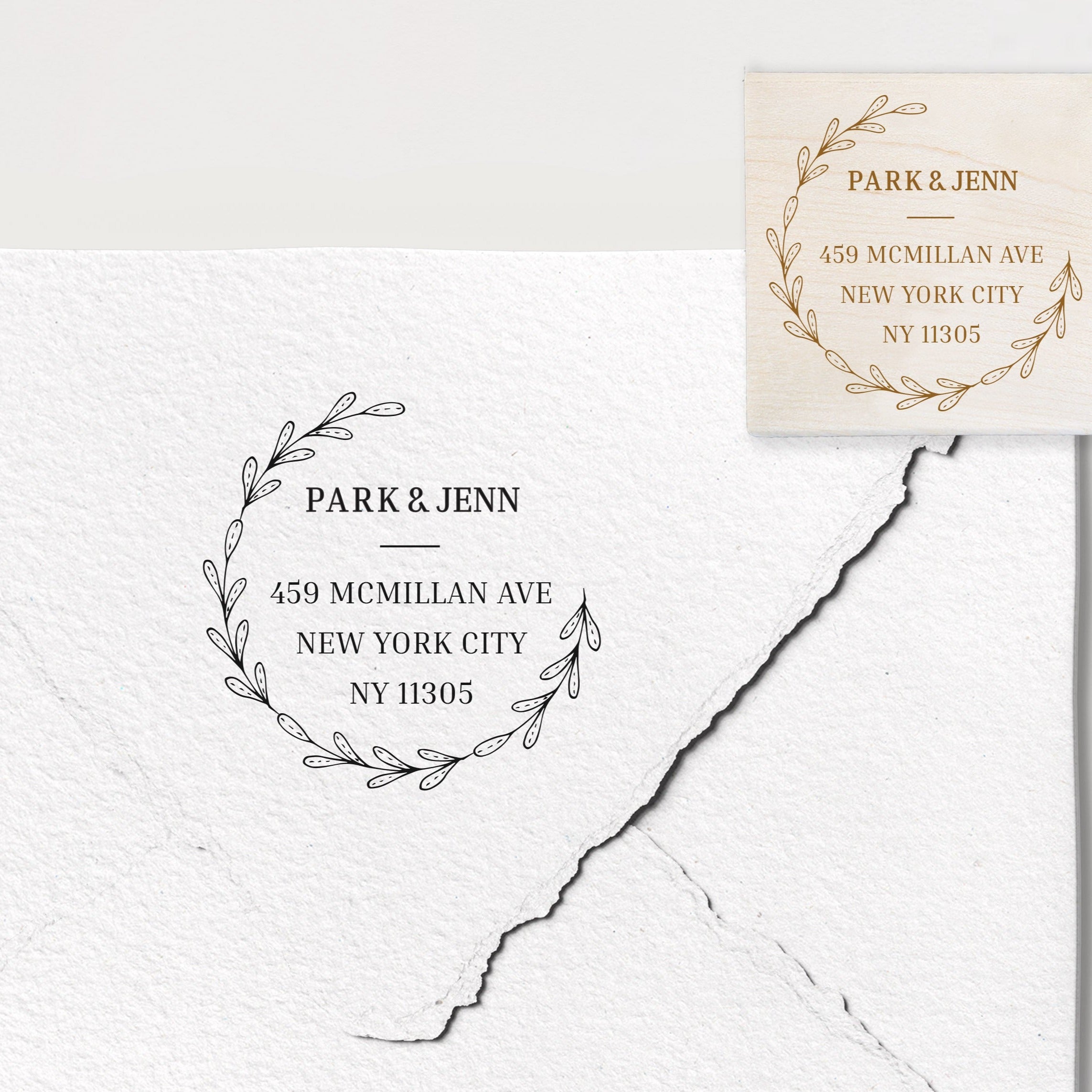 Park Wedding Stamp