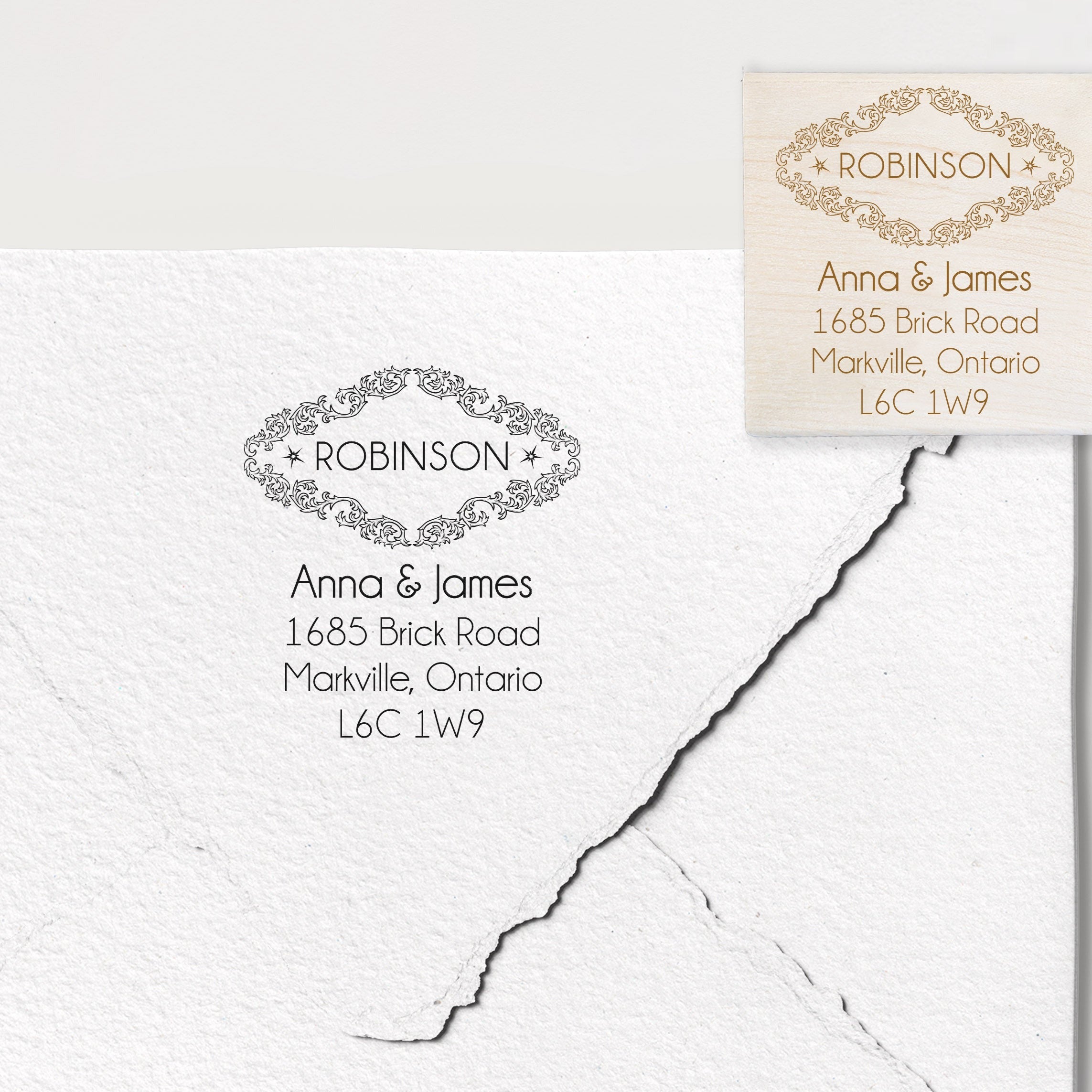Anna & James Address Stamp