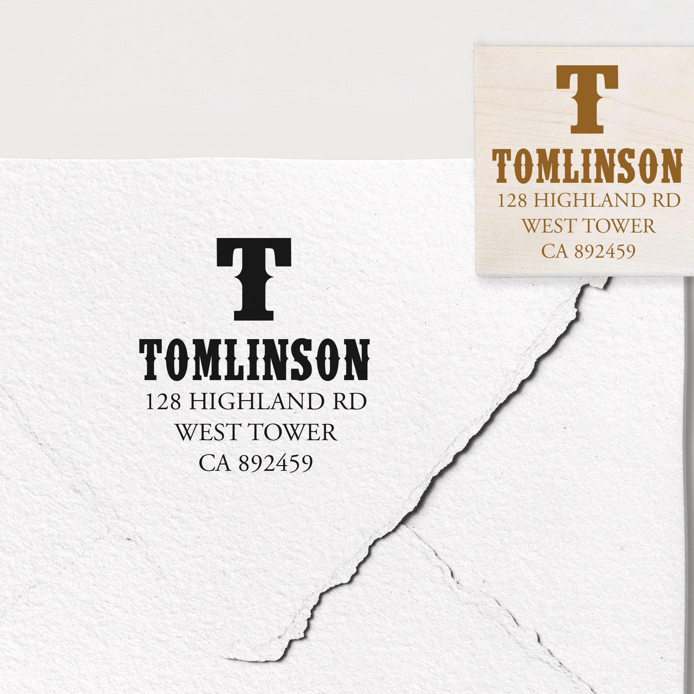 Tomlinson Address Stamp