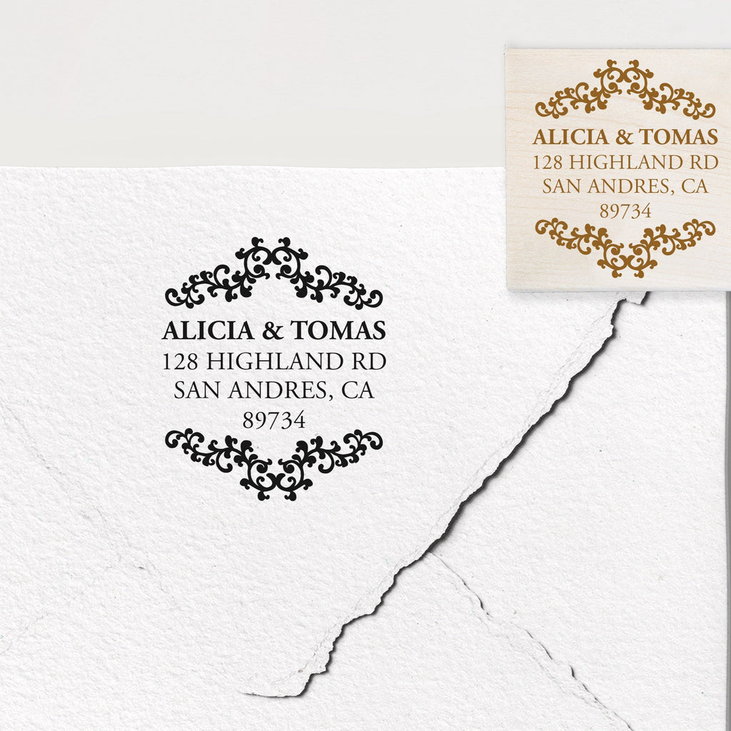 Elegant Borderrs Address Stamp