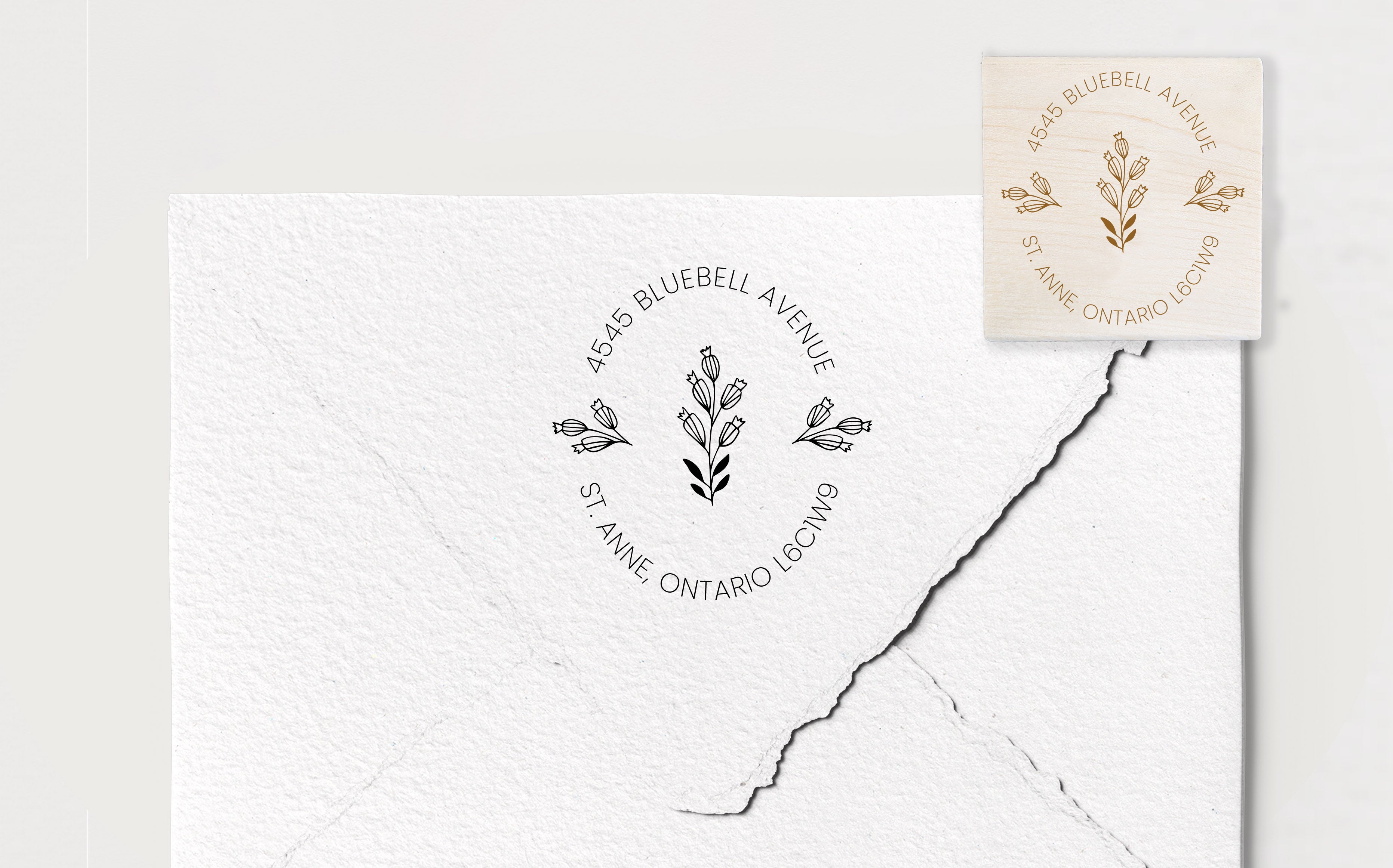 Bluebells Address Stamp