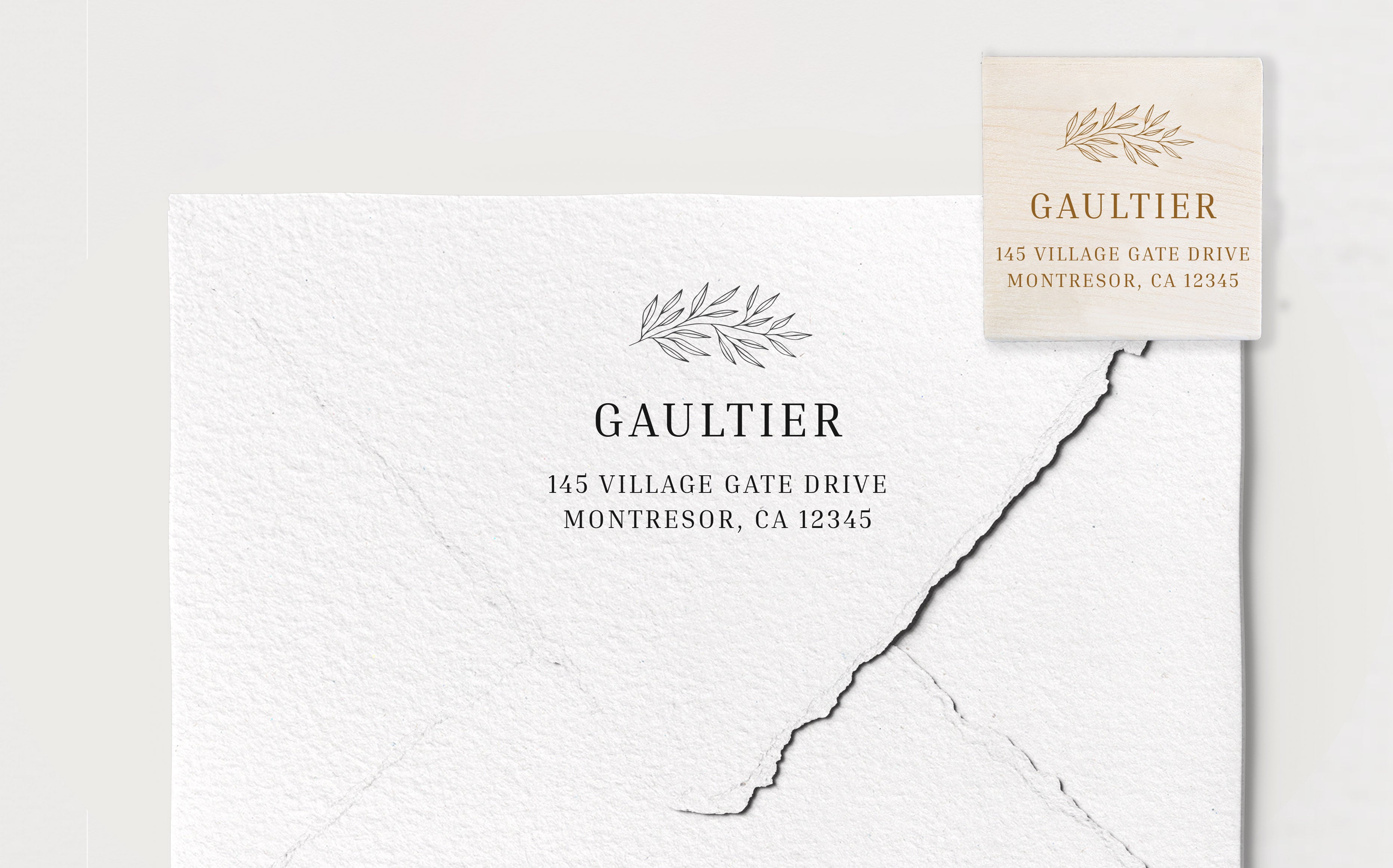 Gaultier Address Stamp