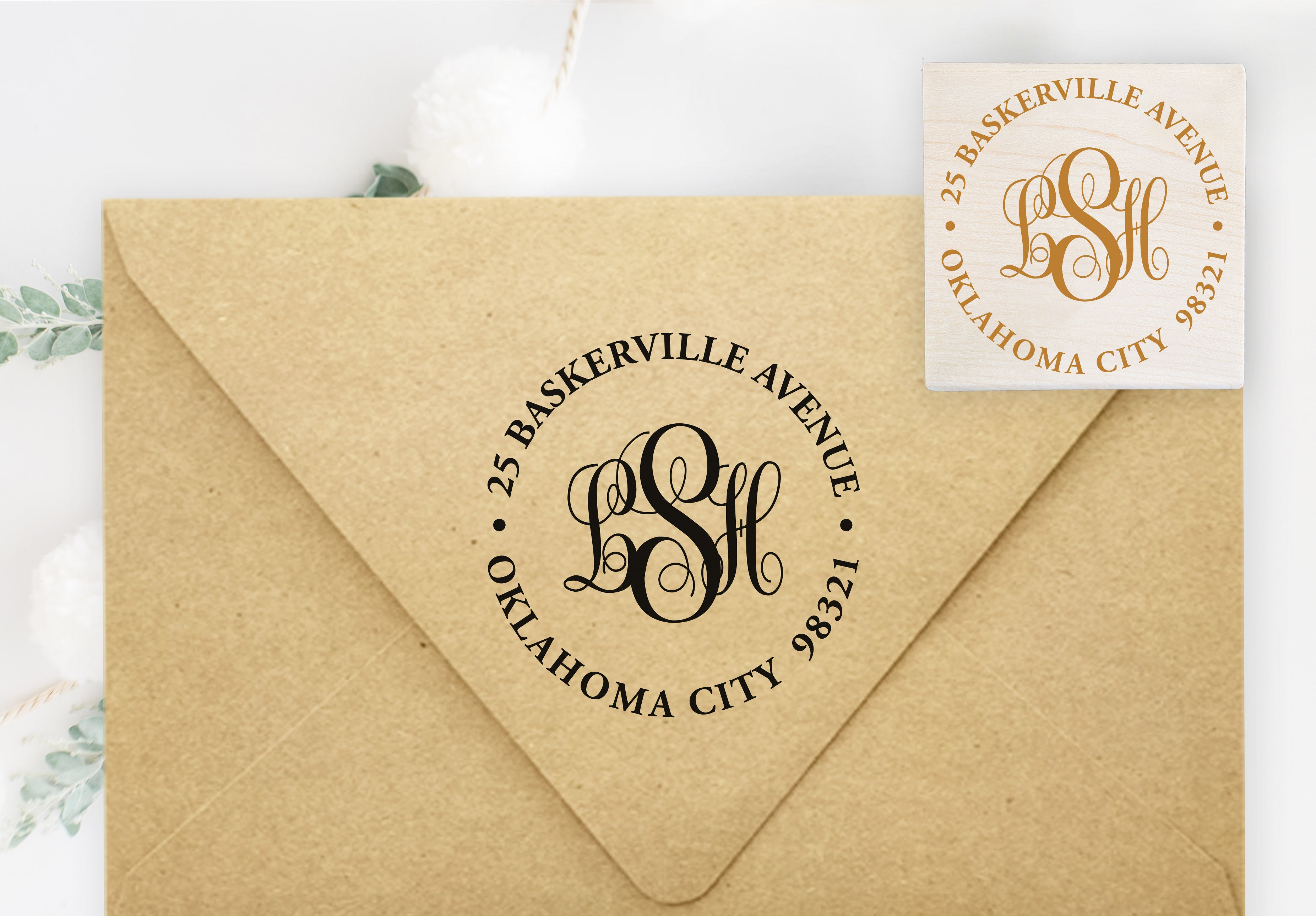 Classic Monogram Address Stamp
