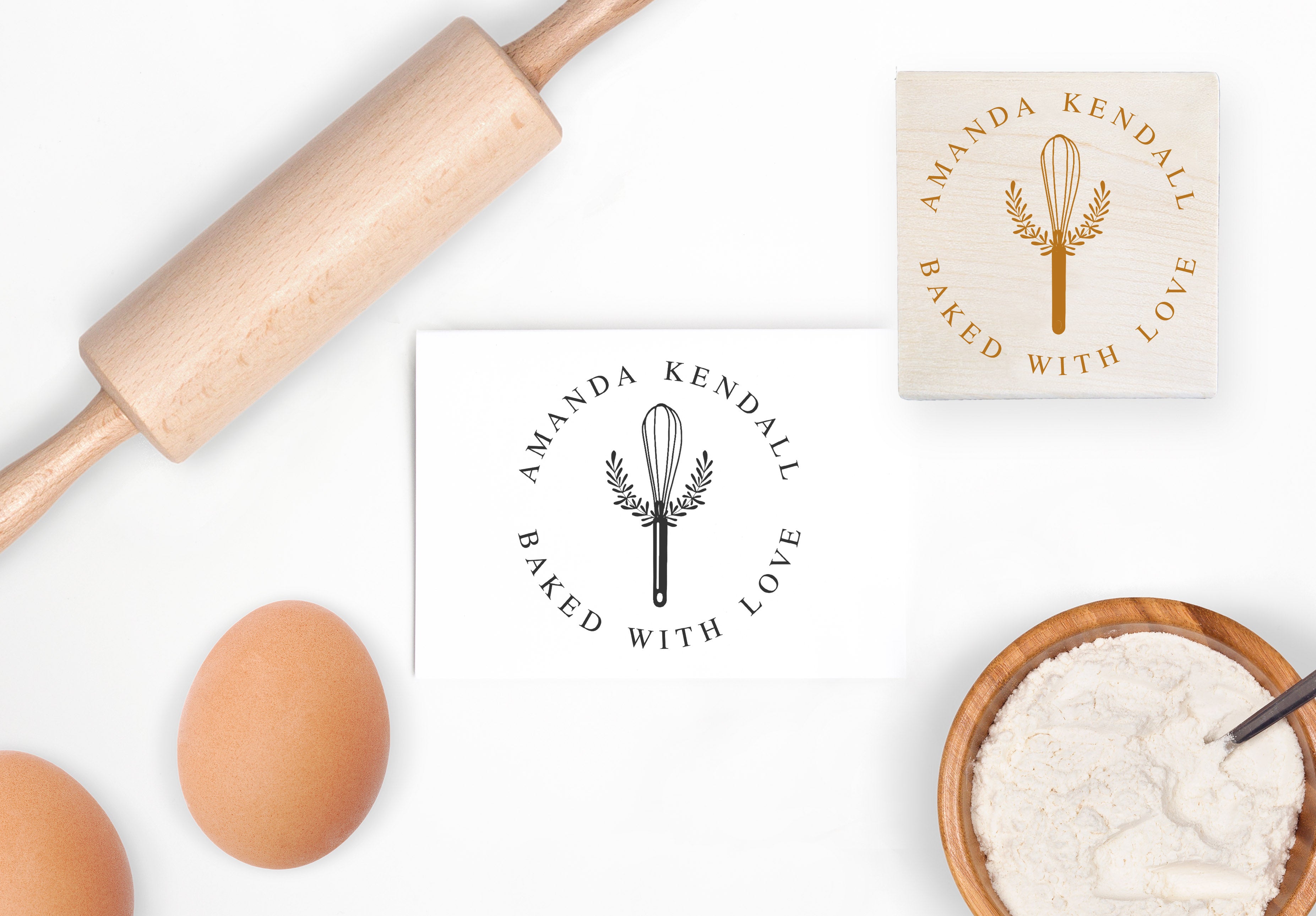 Stamp - Whisk with Laurel
