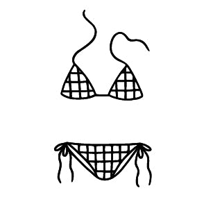 Wax Seal - Checkered Bikini