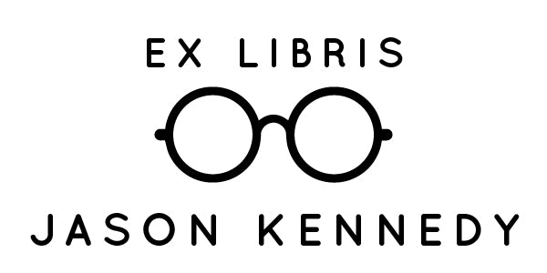 Book Stamp - Glasses Rectangle