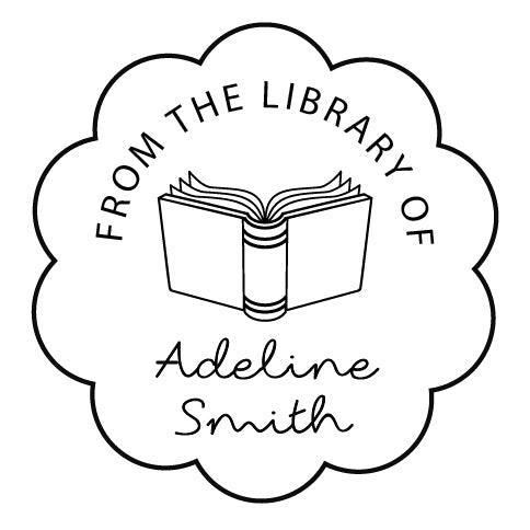 Book Stamp From the Library of Adeline