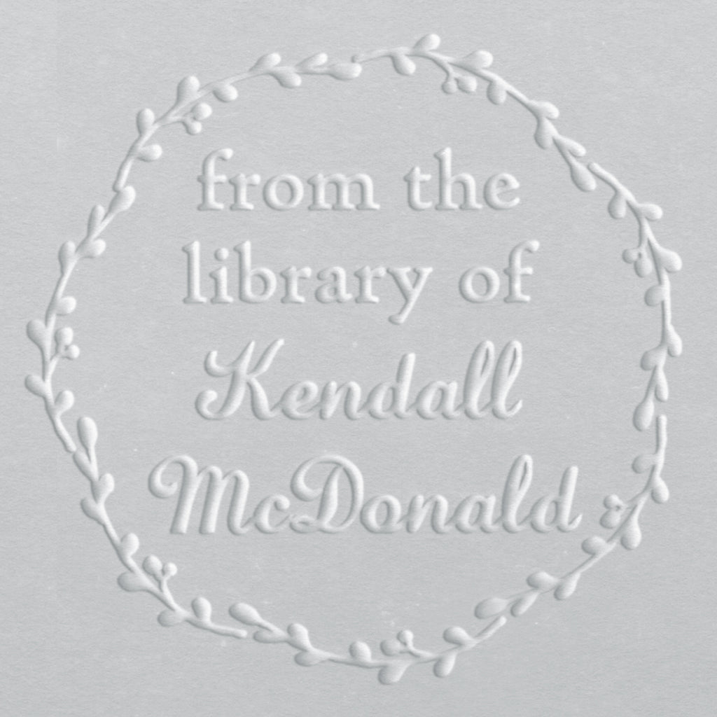 Book Embosser - Kendall Wreath