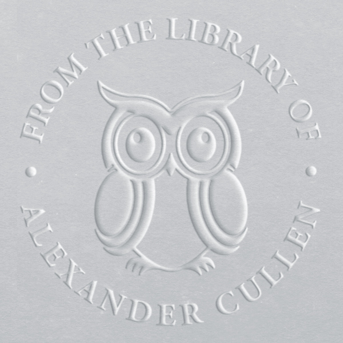 Book Embosser - Owl Circle