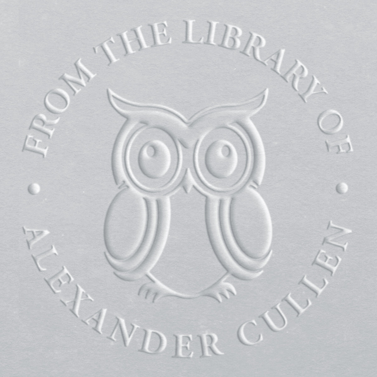 Personalised Book Embosser Library Stamp Seal Hand Held Embossing